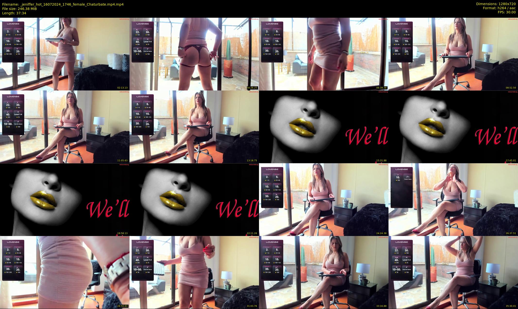 _jeniffer_hot — 38 minute Chaturbate female cam show recording, 720p, Jul 16, 2024