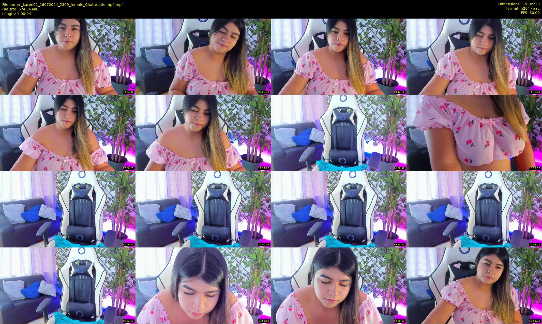 _karen01 — 61 minute Chaturbate female cam show recording, 720p, Jul 16, 2024