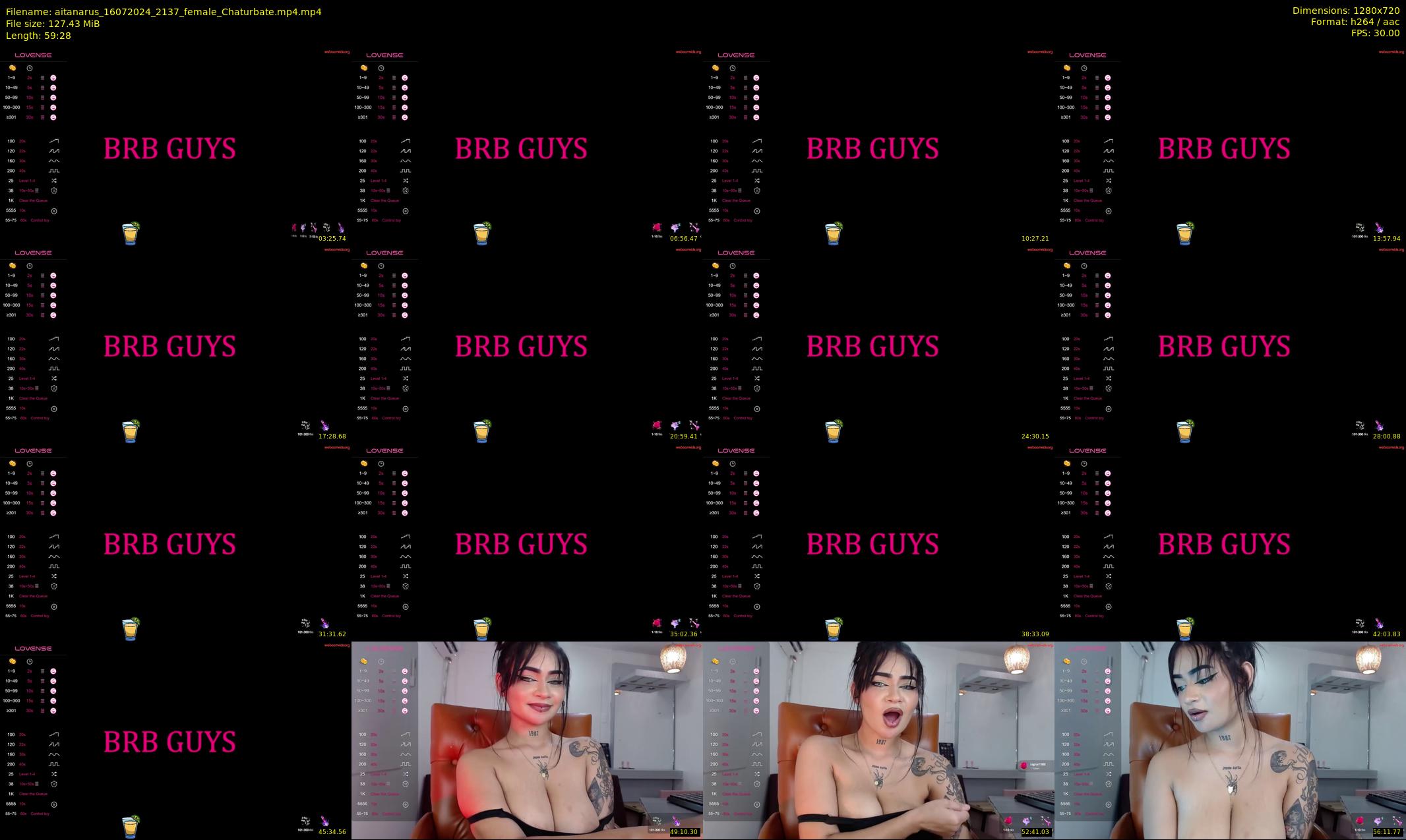 aitanarus — 60 minute Chaturbate female cam show recording, 720p, Jul 16, 2024