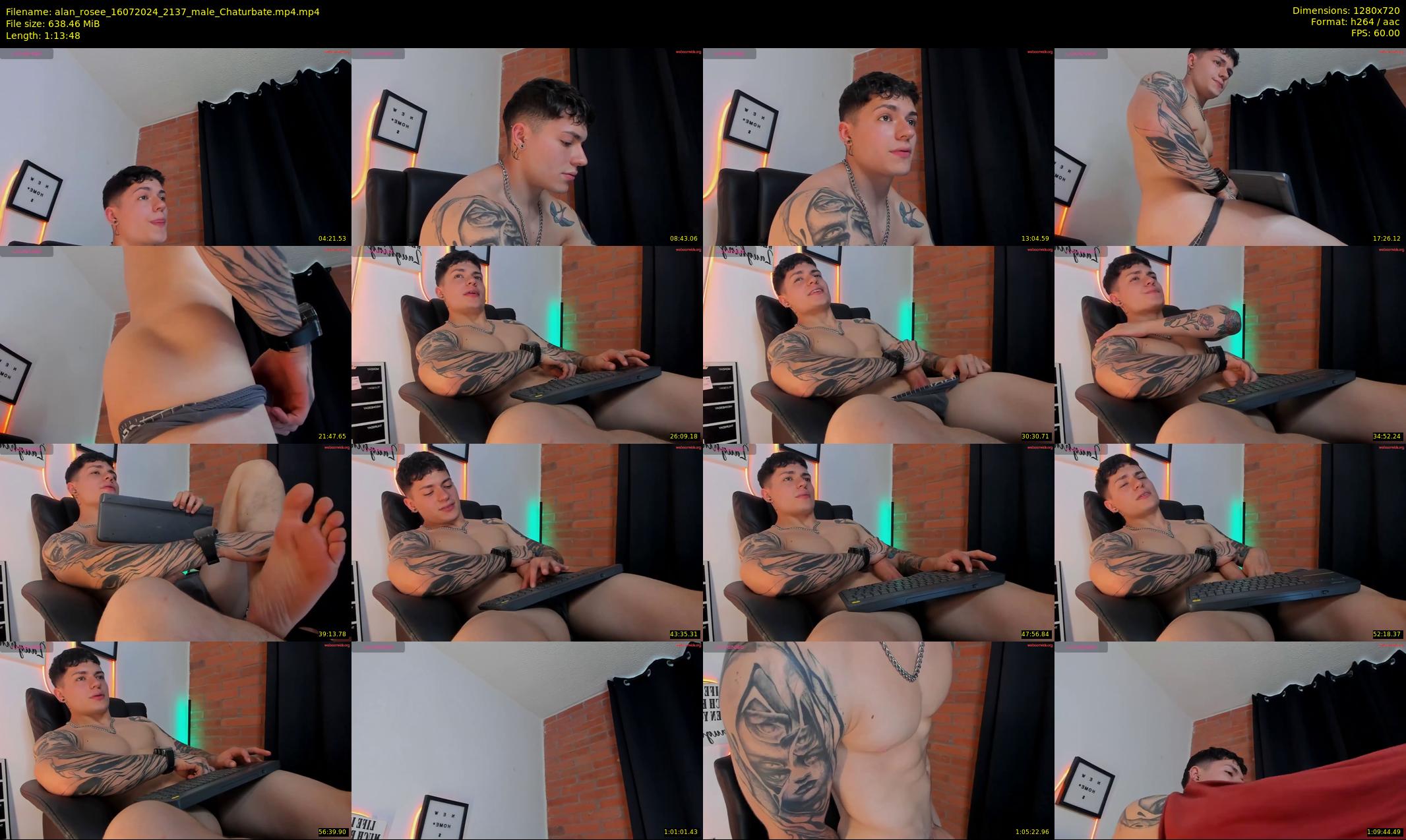 alan_rosee — 74 minute Chaturbate male cam show recording, 720p, Jul 16, 2024