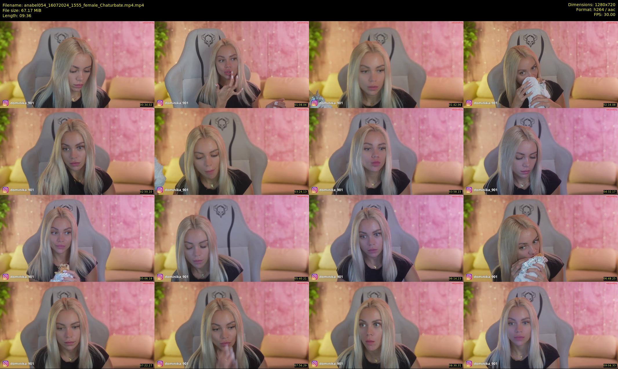 anabel054 — 10 minute Chaturbate female cam show recording, 720p, Jul 16, 2024