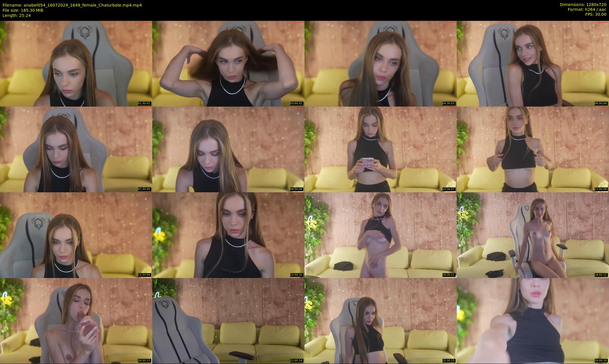 anabel054 — 26 minute Chaturbate female cam show recording, 720p, Jul 16, 2024
