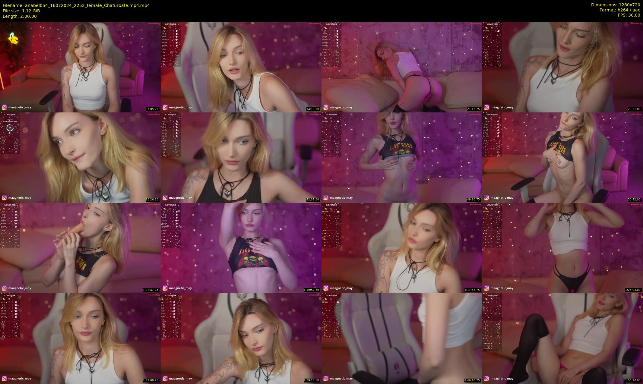 anabel054 — 120 minute Chaturbate female cam show recording, 720p, Jul 16, 2024