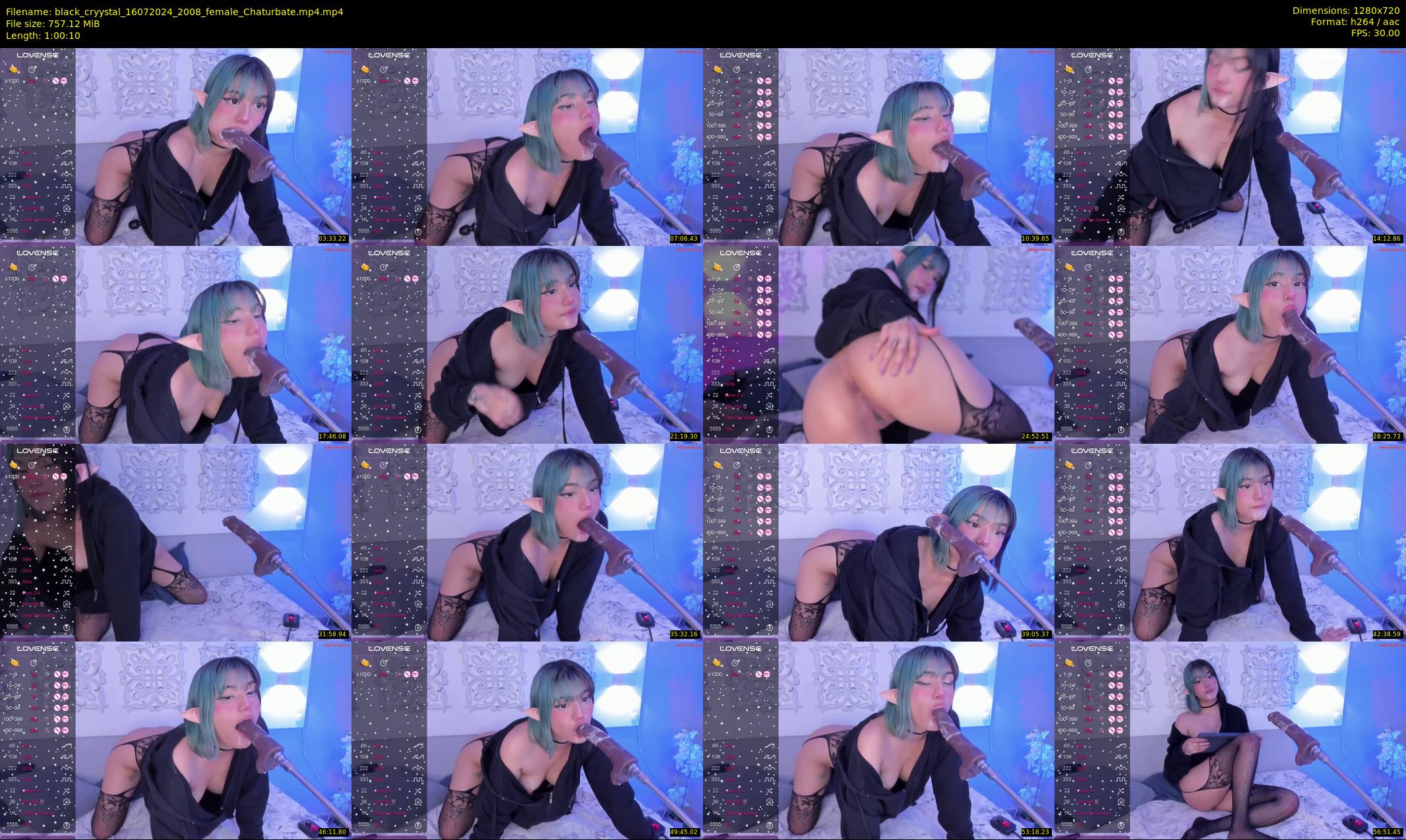 black_cryystal — 61 minute Chaturbate female cam show recording, 720p, Jul 16, 2024