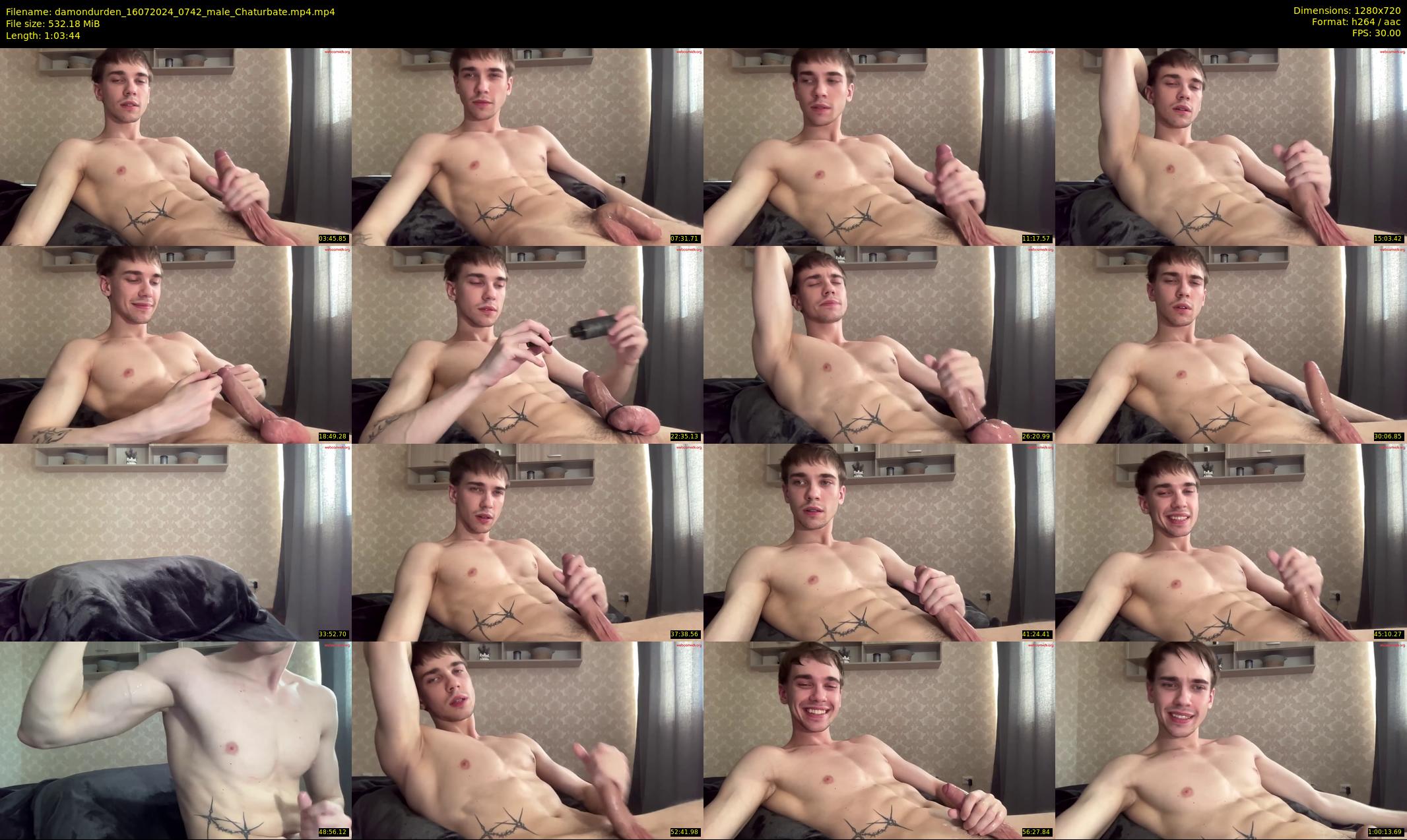 damondurden — 64 minute Chaturbate male cam show recording, 720p, Jul 16, 2024