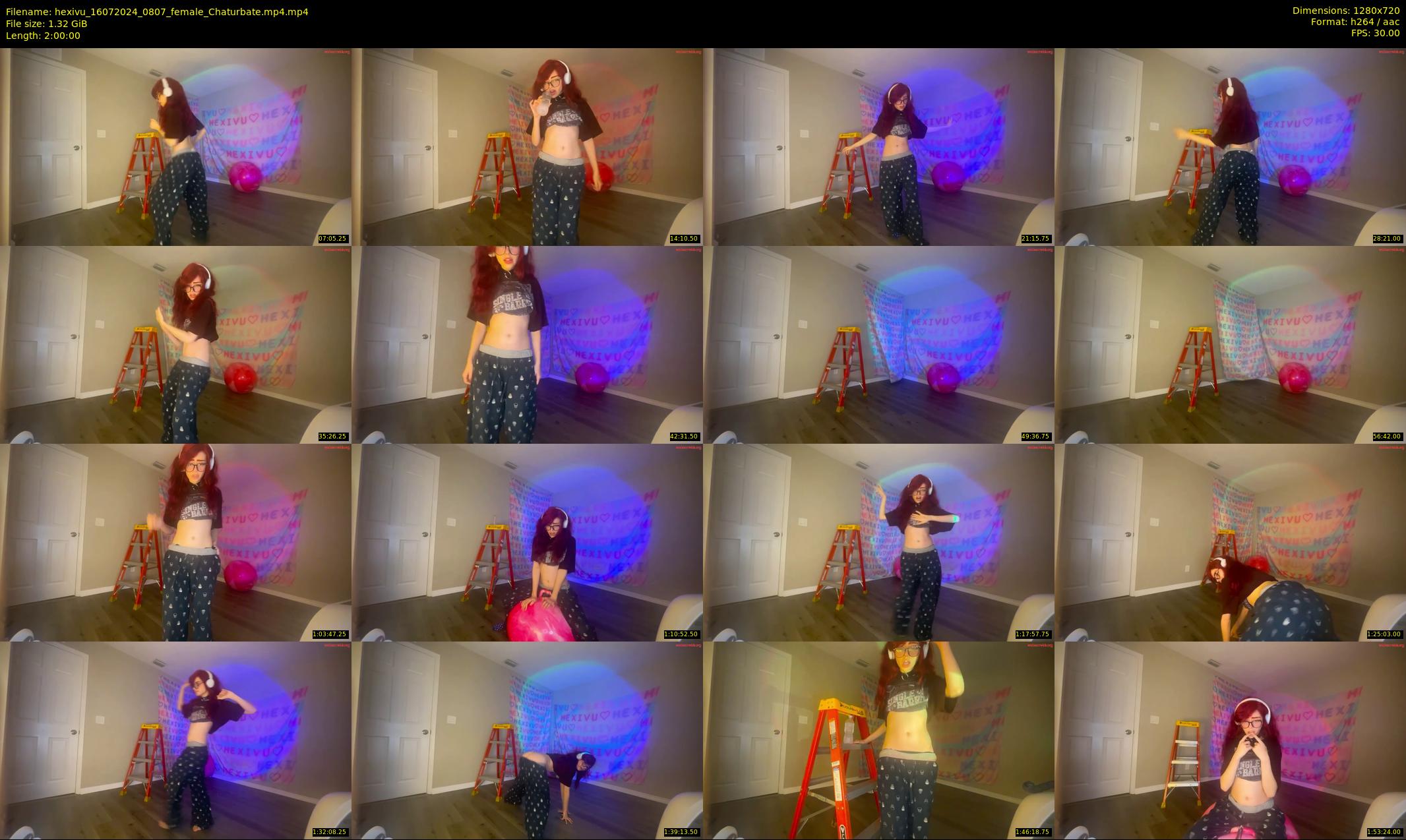 hexivu — 120 minute Chaturbate female cam show recording, 720p, Jul 16, 2024