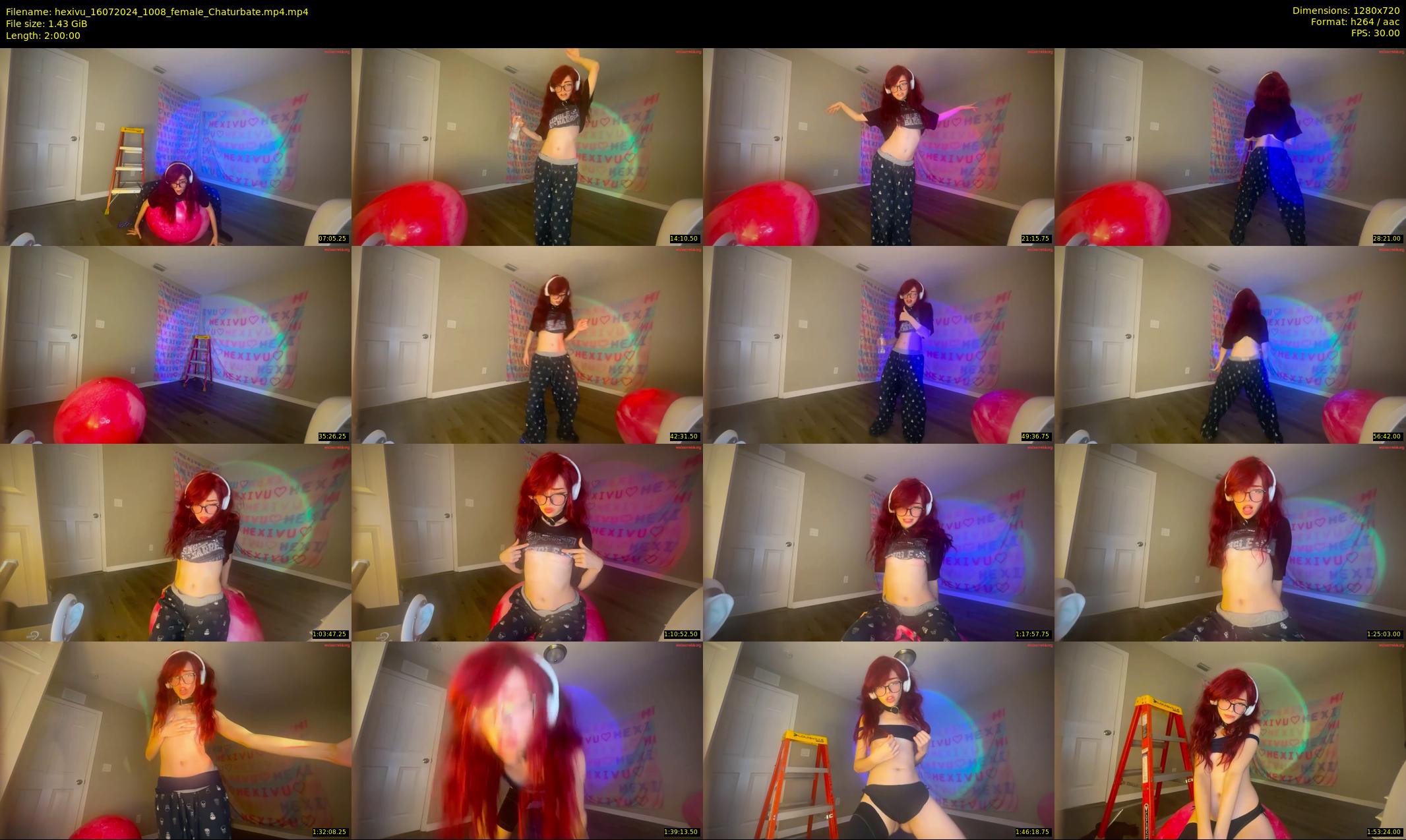 hexivu — 120 minute Chaturbate female cam show recording, 720p, Jul 16, 2024