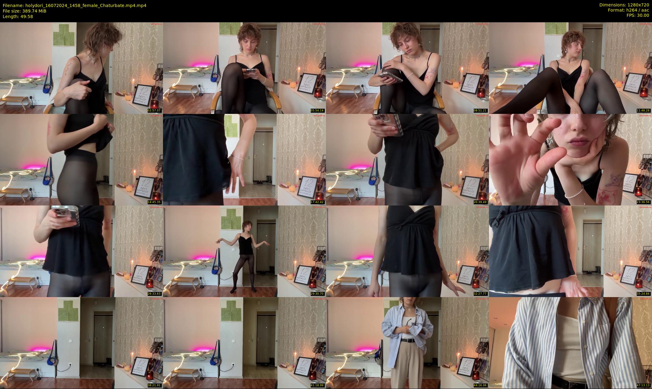 holydori — 50 minute Chaturbate female cam show recording, 720p, Jul 16, 2024