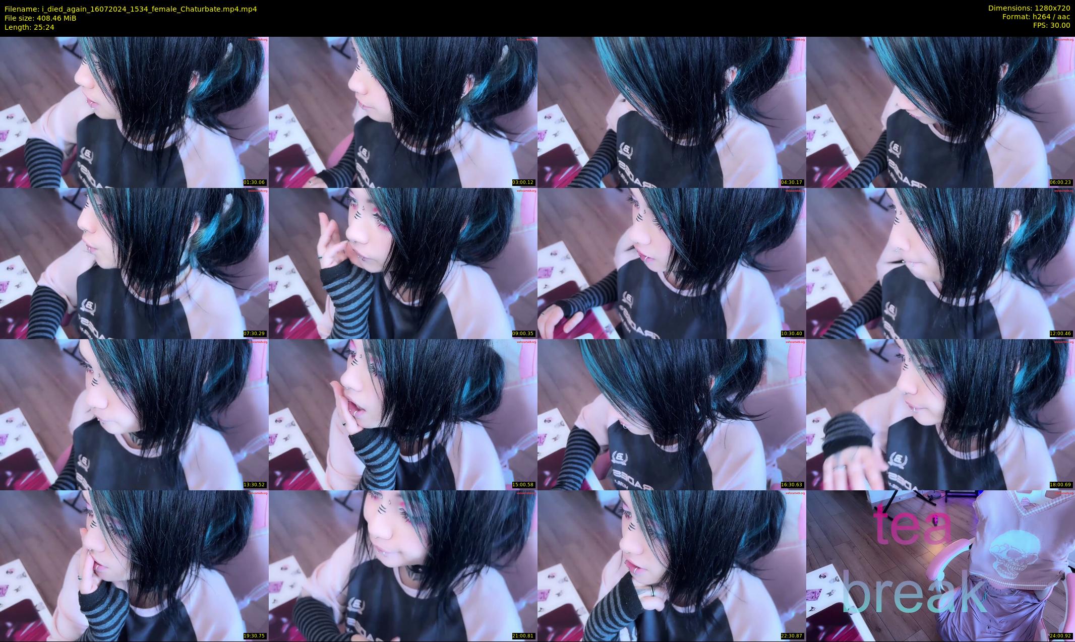 i_died_again — 26 minute Chaturbate female cam show recording, 720p, Jul 16, 2024