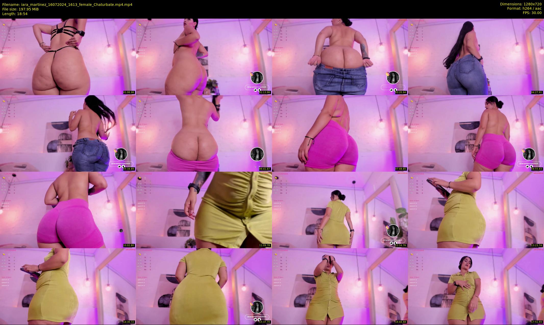 iara_martinez — 19 minute Chaturbate female cam show recording, 720p, Jul 16, 2024