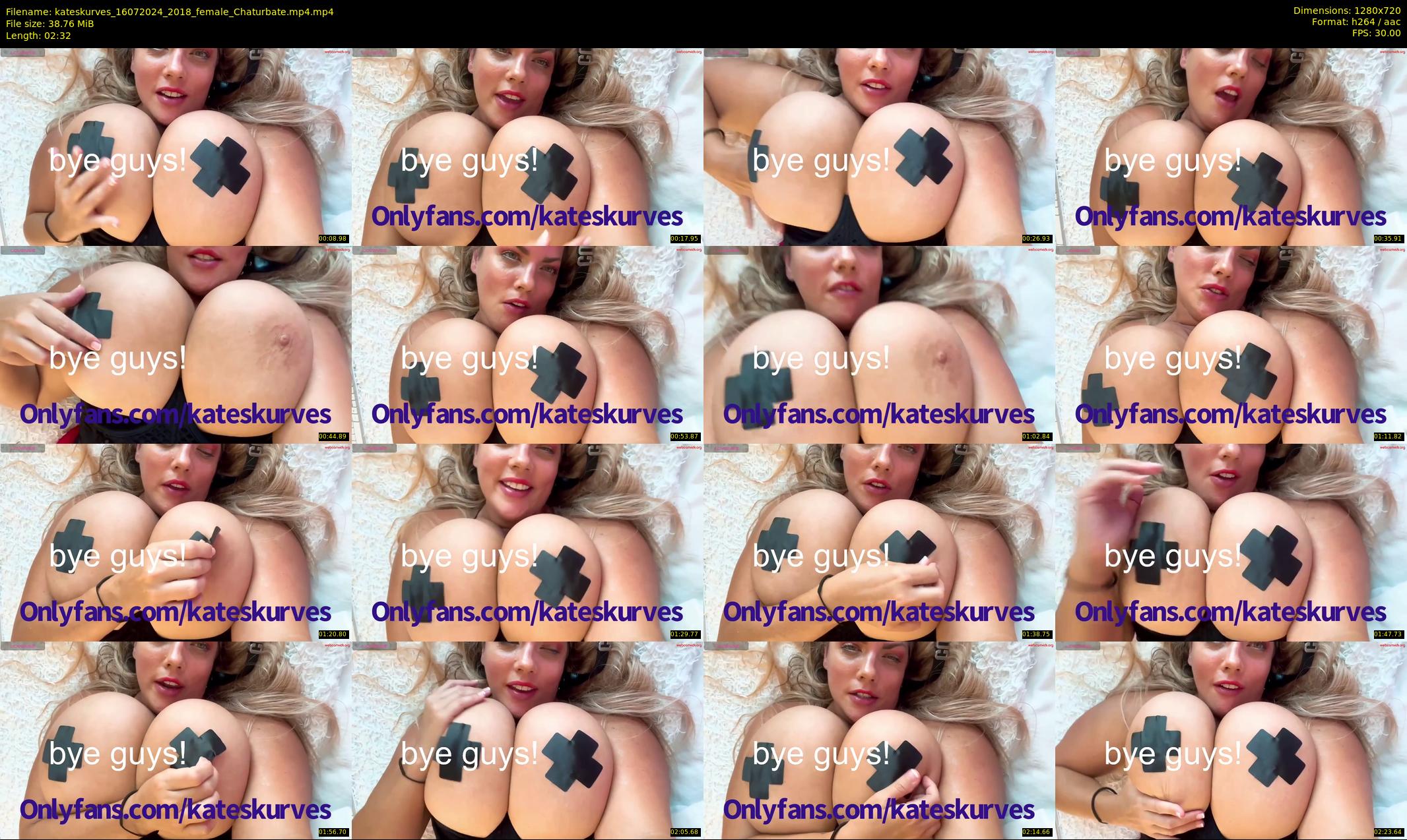 kateskurves — 3 minute Chaturbate female cam show recording, 720p, Jul 16, 2024