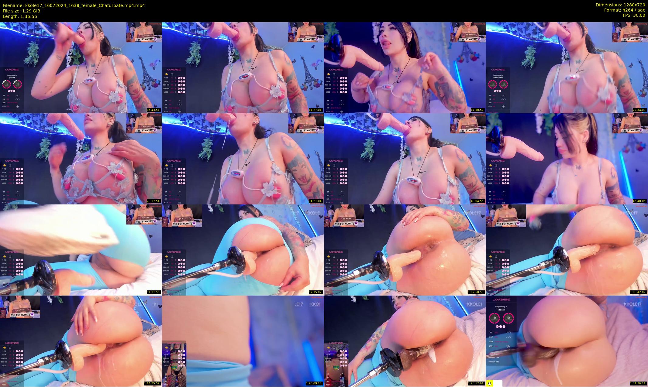 kkole17 — 97 minute Chaturbate female cam show recording, 720p, Jul 16, 2024