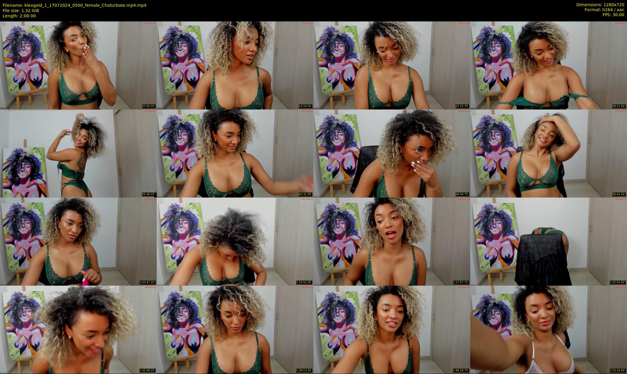 kleogold_1 — 120 minute Chaturbate female cam show recording, 720p, Jul 17, 2024