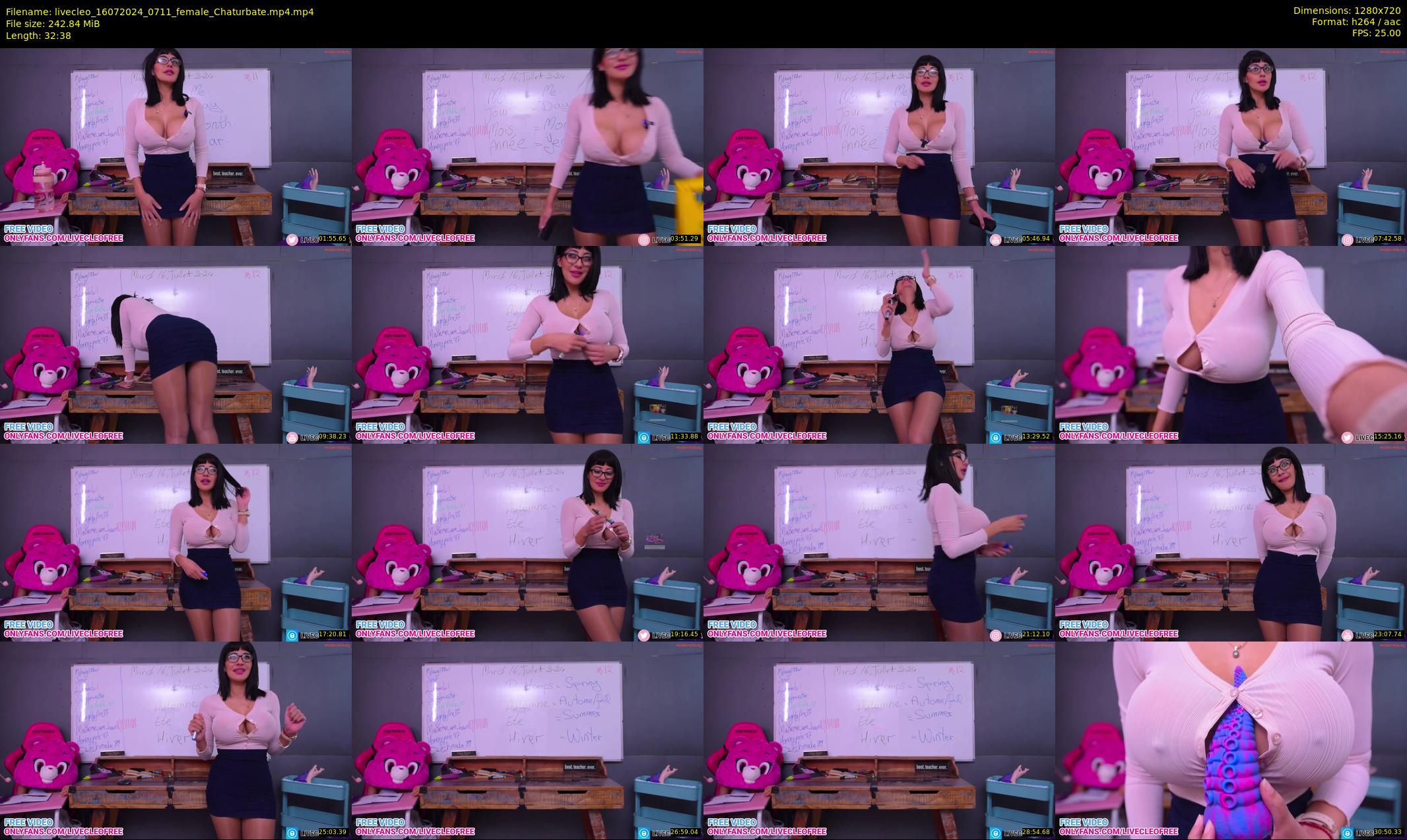 livecleo — 33 minute Chaturbate female cam show recording, 720p, Jul 16, 2024