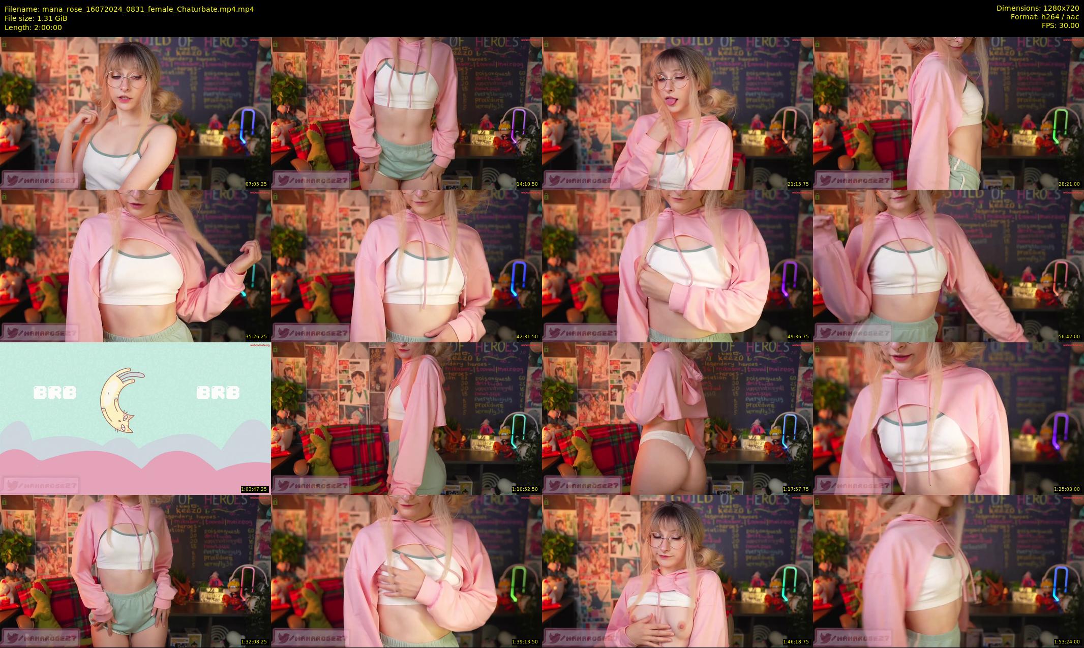 mana_rose — 120 minute Chaturbate female cam show recording, 720p, Jul 16, 2024