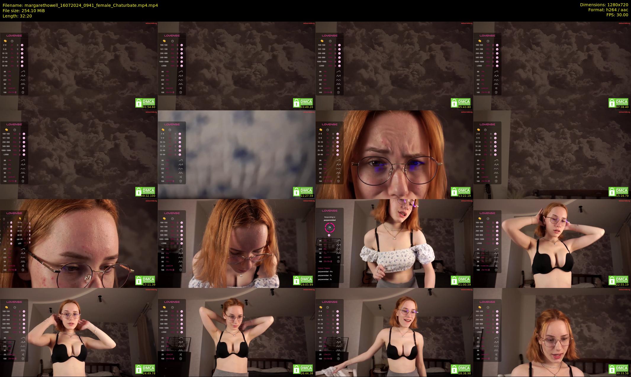 margarethowell — 33 minute Chaturbate female cam show recording, 720p, Jul 16, 2024