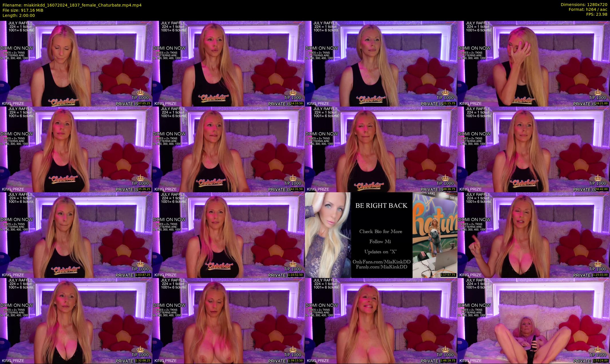 miakinkdd — 120 minute Chaturbate female cam show recording, 720p, Jul 16, 2024