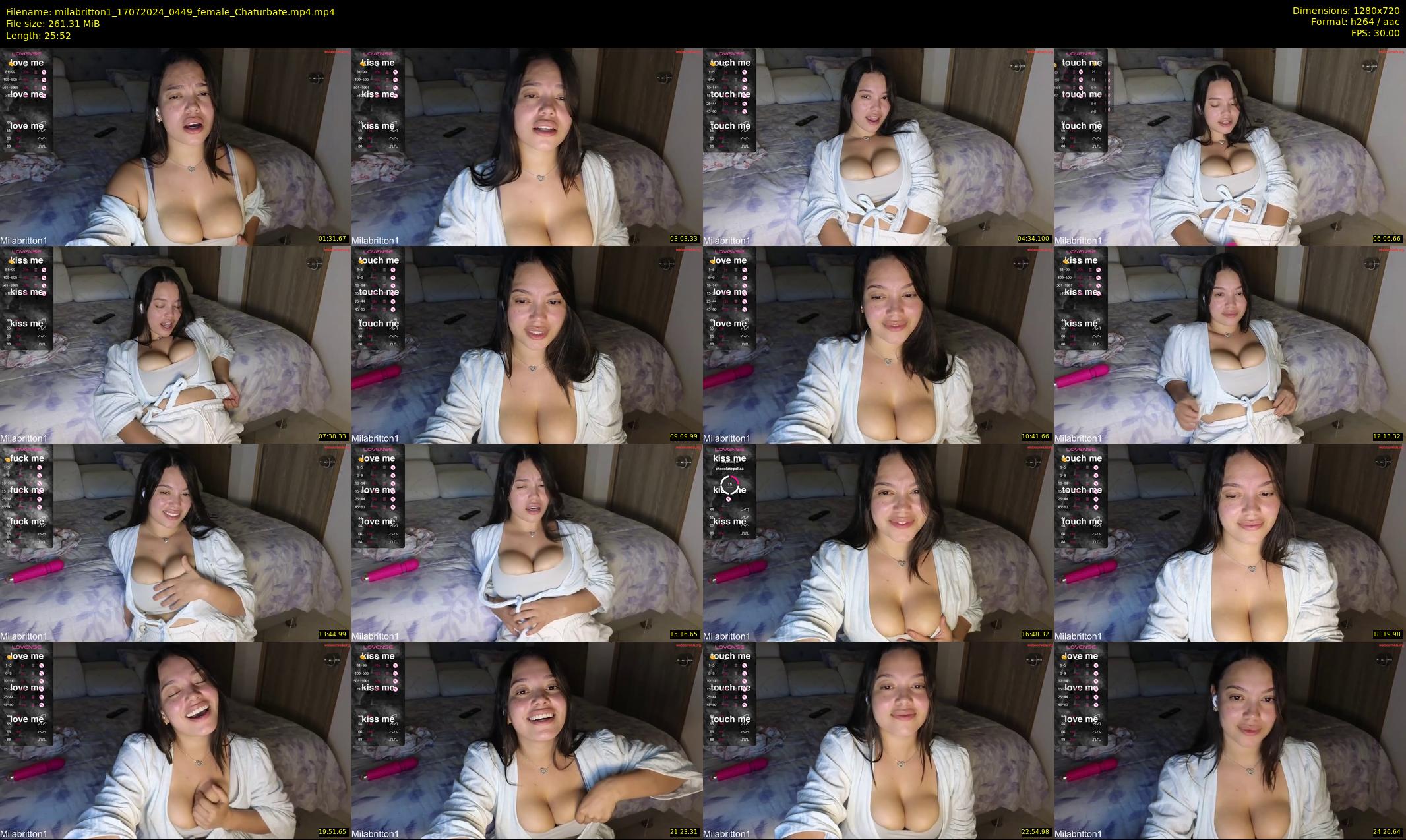 milabritton1 — 26 minute Chaturbate female cam show recording, 720p, Jul 17, 2024