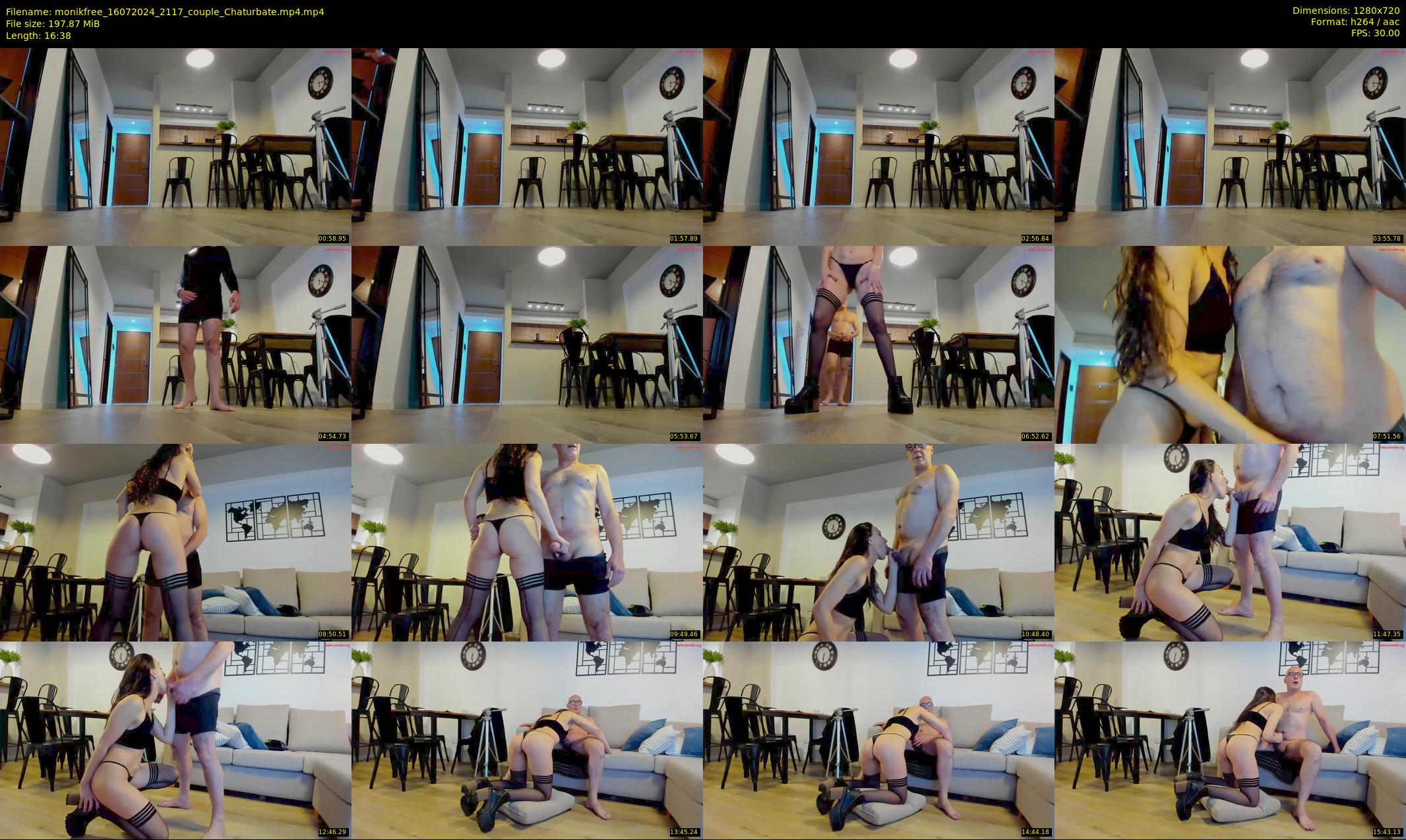 monikfree — 17 minute Chaturbate couple cam show recording, 720p, Jul 16, 2024