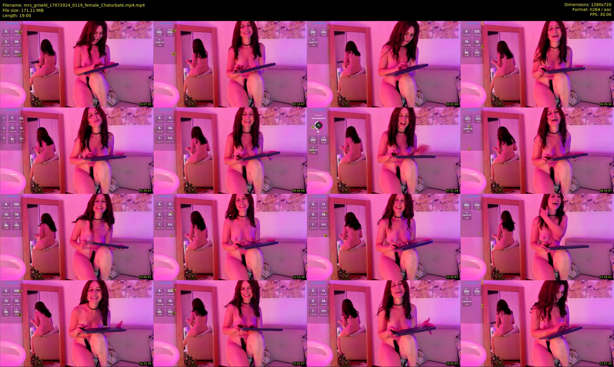 mrs_griseld — 19 minute Chaturbate female cam show recording, 720p, Jul 17, 2024