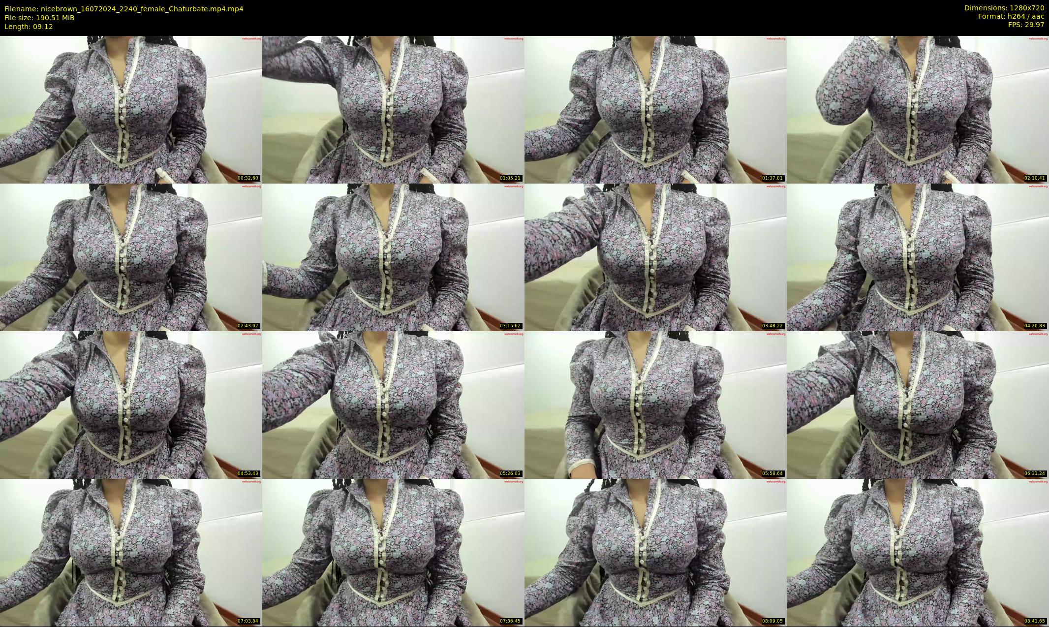 nicebrown — 10 minute Chaturbate female cam show recording, 720p, Jul 16, 2024