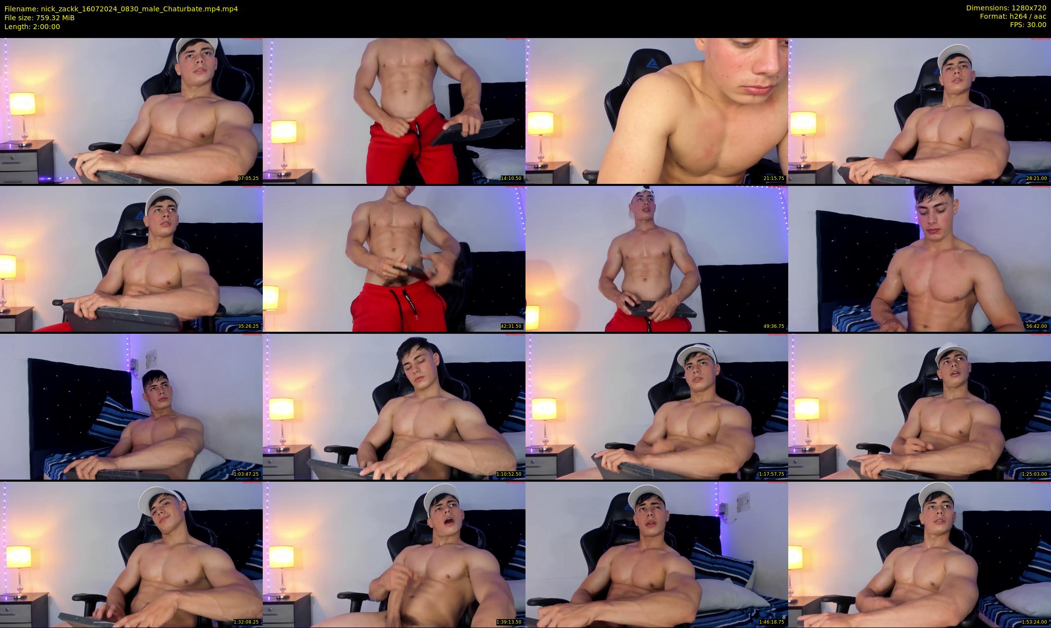 nick_zackk — 120 minute Chaturbate male cam show recording, 720p, Jul 16, 2024