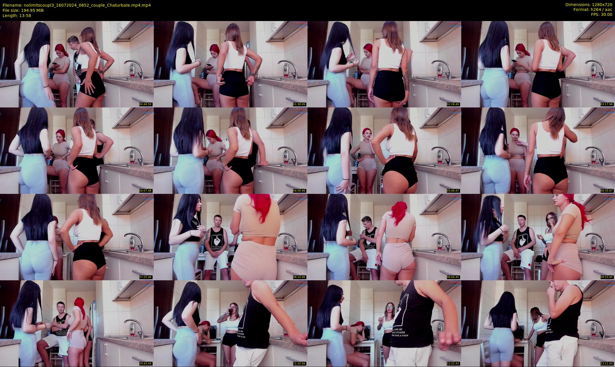 nolimitscoupl3 — 14 minute Chaturbate couple cam show recording, 720p, Jul 16, 2024