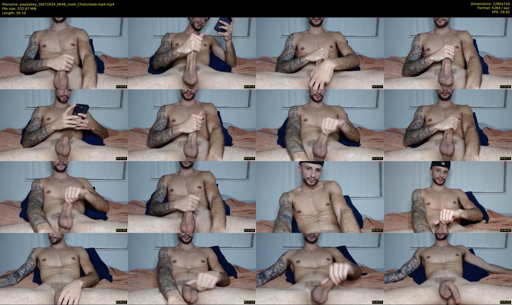papijakey — 57 minute Chaturbate male cam show recording, 720p, Jul 16, 2024