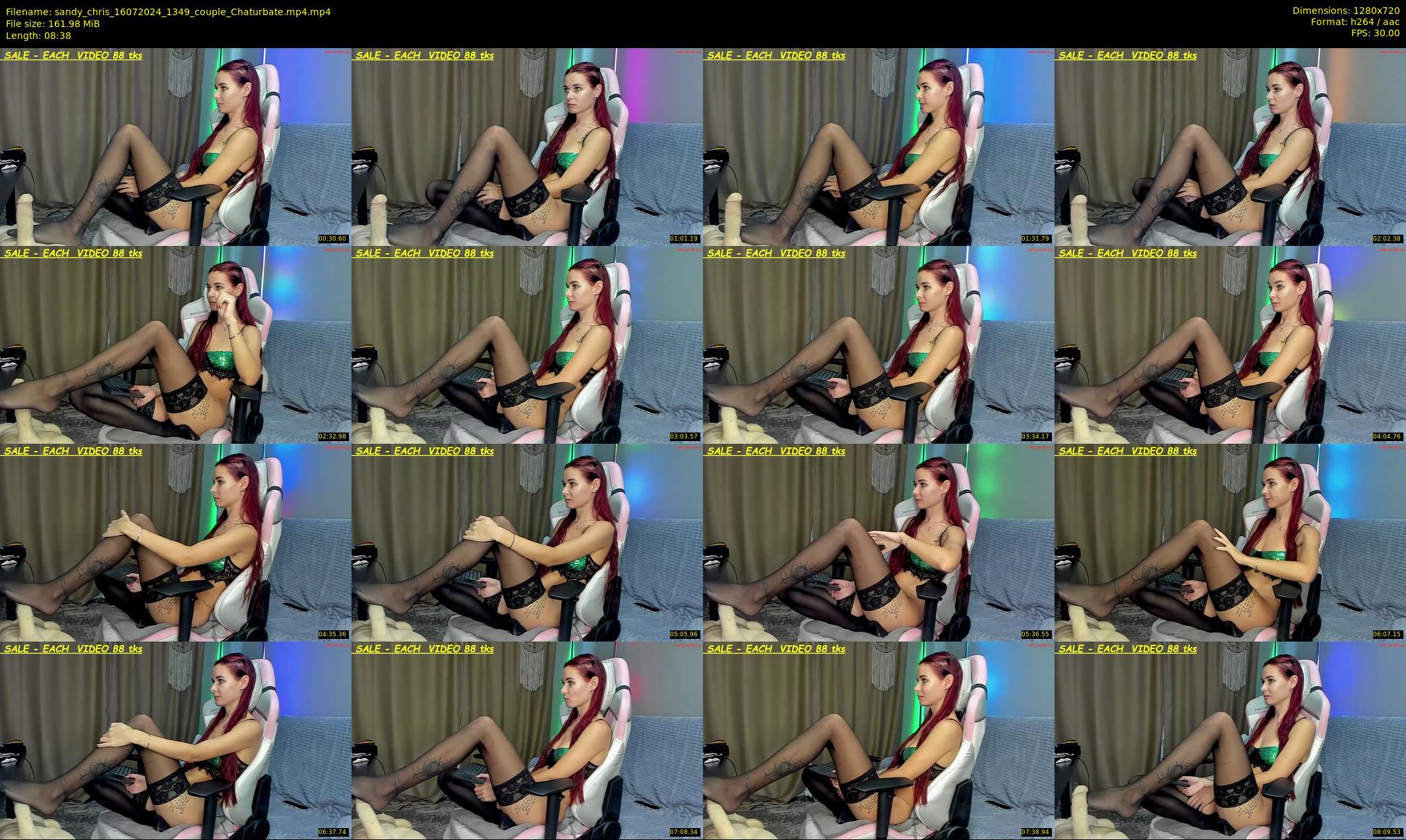 sandy_chris — 9 minute Chaturbate couple cam show recording, 720p, Jul 16, 2024