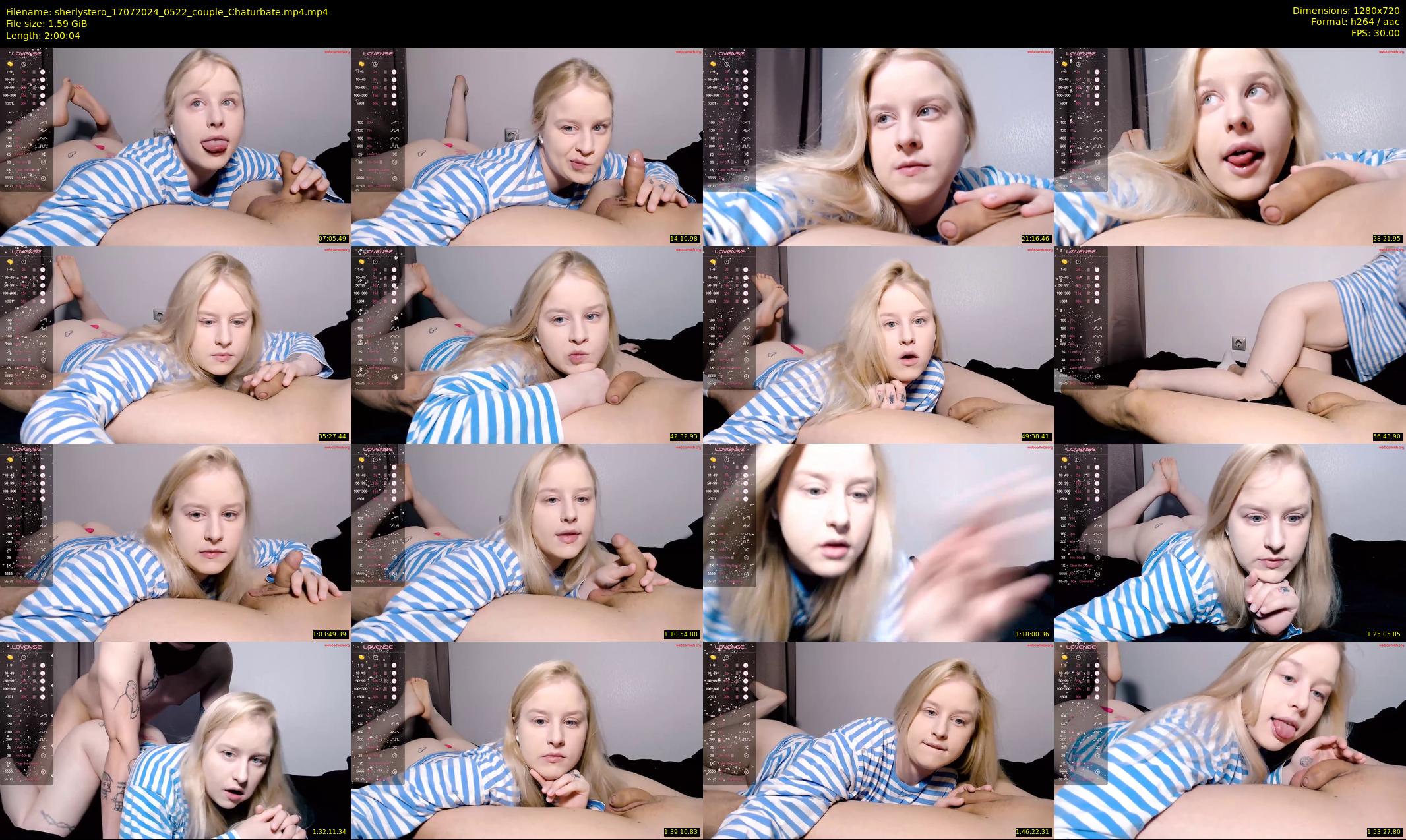 sherlystero — 121 minute Chaturbate couple cam show recording, 720p, Jul 17, 2024