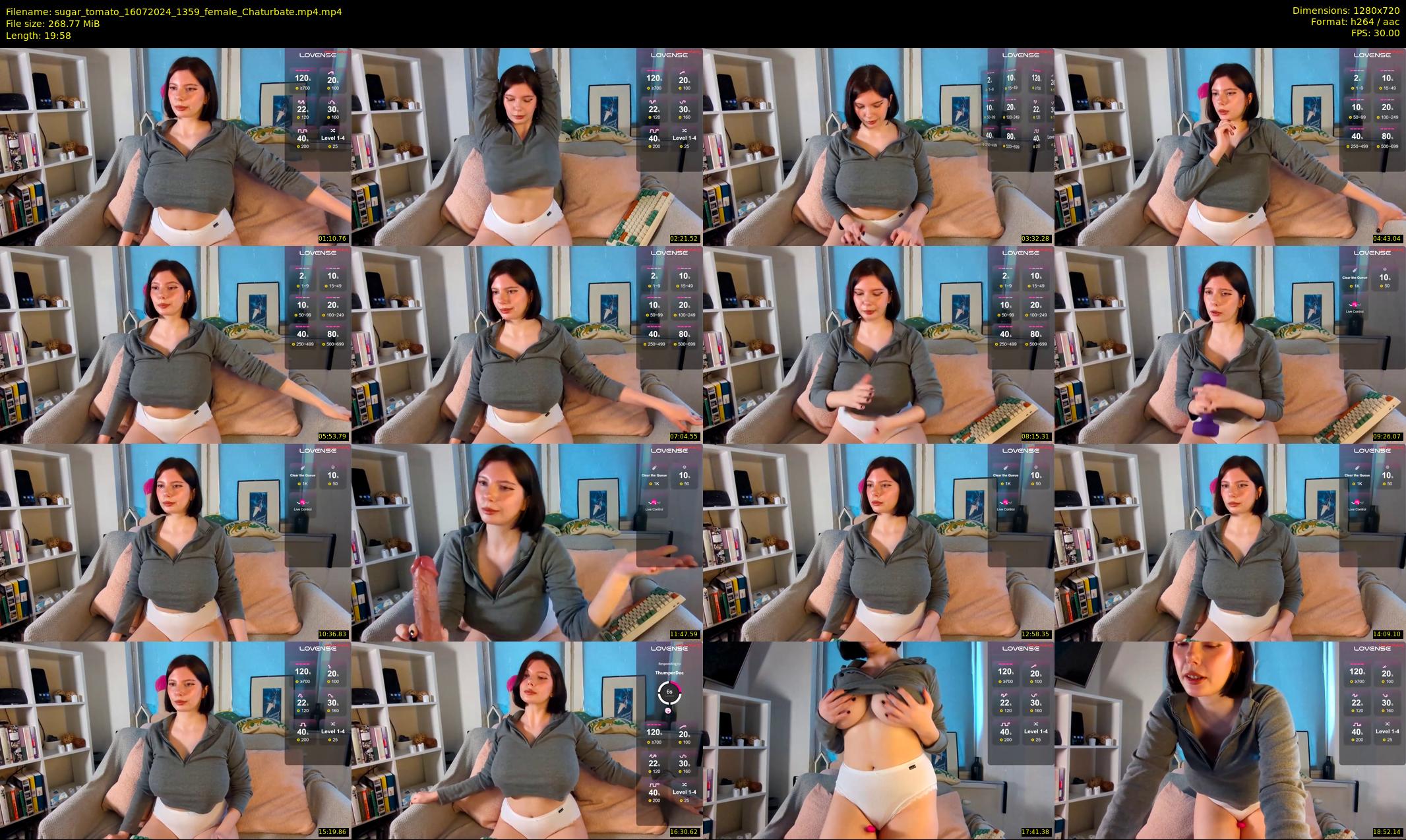 sugar_tomato — 20 minute Chaturbate female cam show recording, 720p, Jul 16, 2024