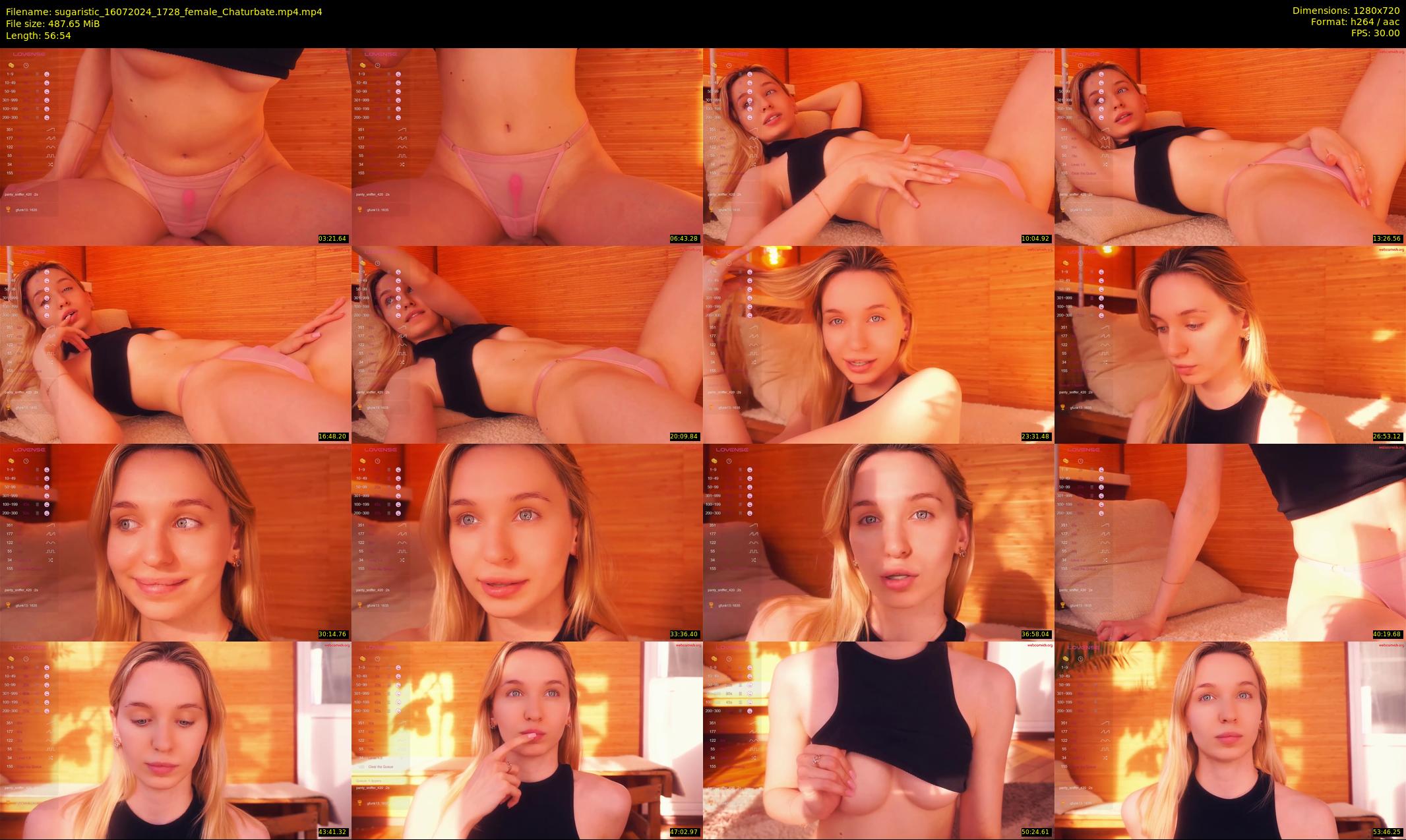 sugaristic — 57 minute Chaturbate female cam show recording, 720p, Jul 16, 2024