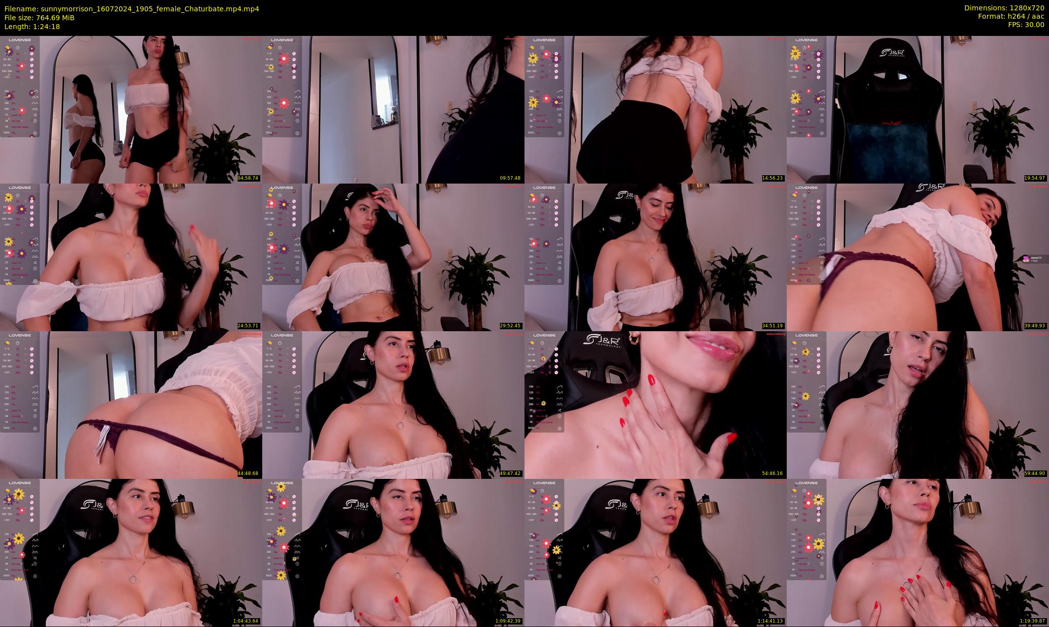 sunnymorrison — 85 minute Chaturbate female cam show recording, 720p, Jul 16, 2024