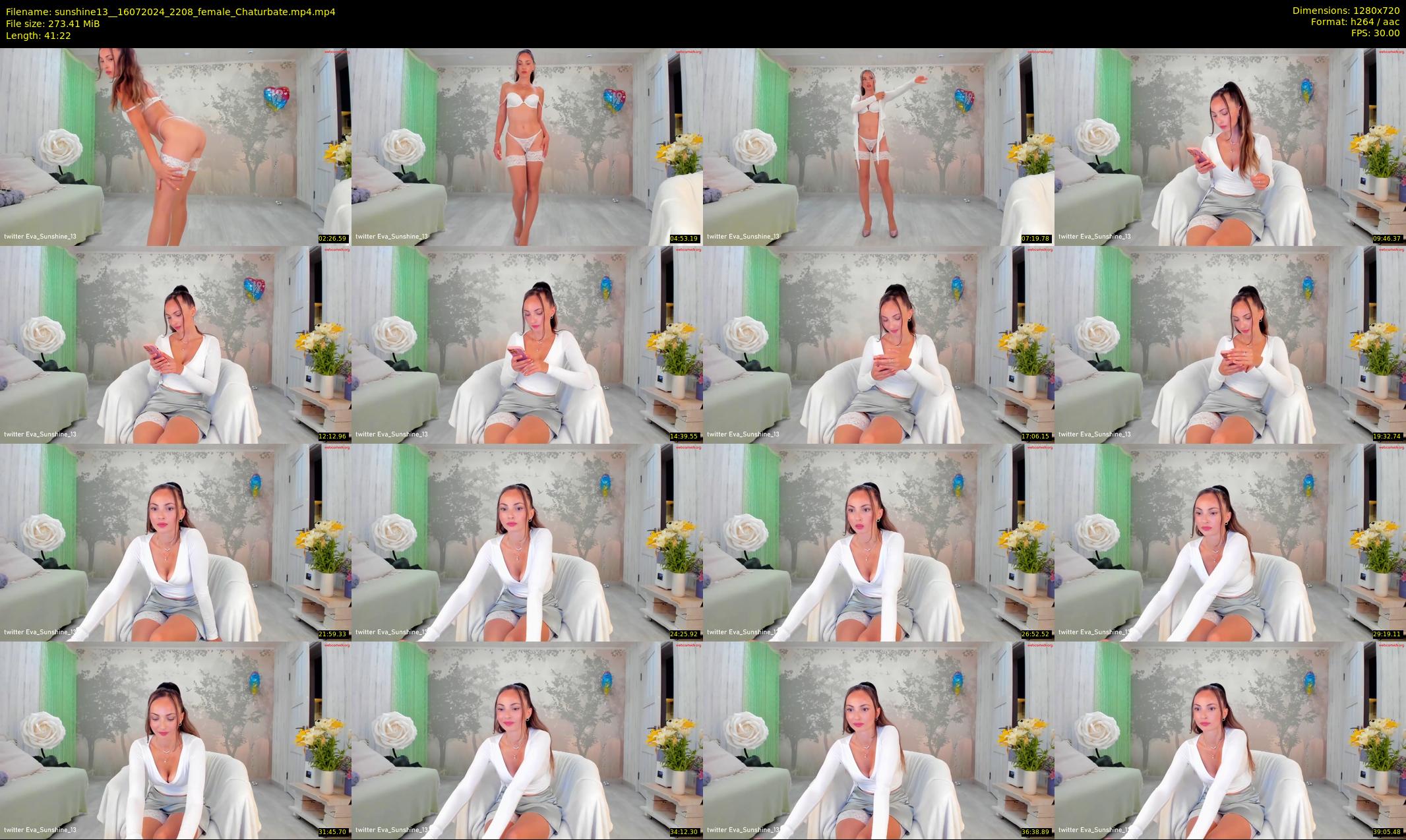 sunshine13_ — 42 minute Chaturbate female cam show recording, 720p, Jul 16, 2024