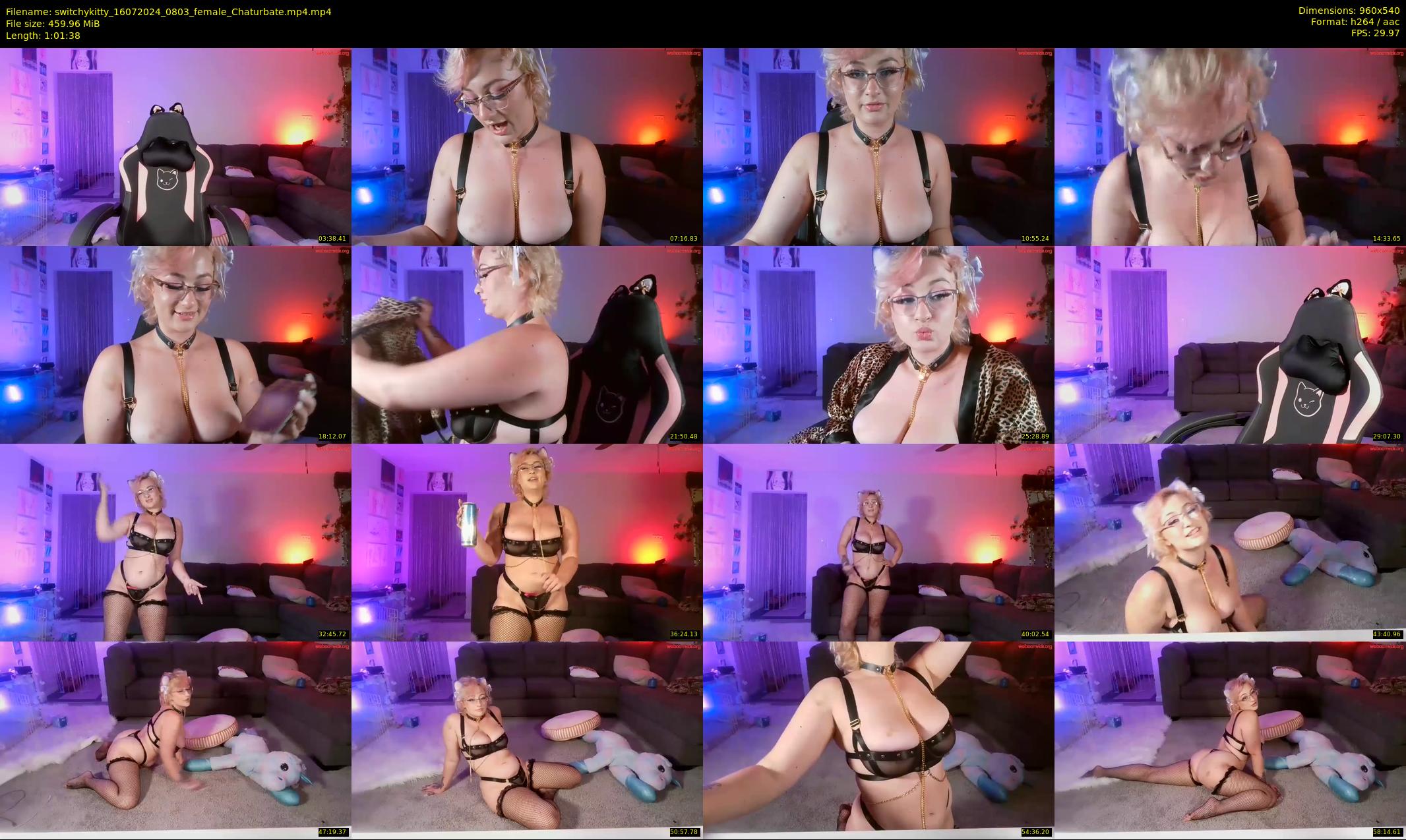 switchykitty — 62 minute Chaturbate female cam show recording, 480p, Jul 16, 2024