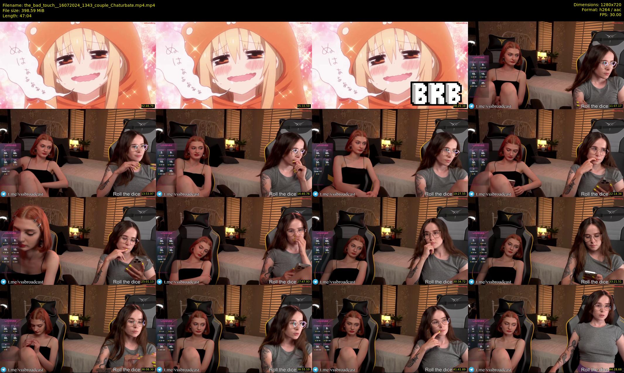 the_bad_touch_ — 48 minute Chaturbate couple cam show recording, 720p, Jul 16, 2024