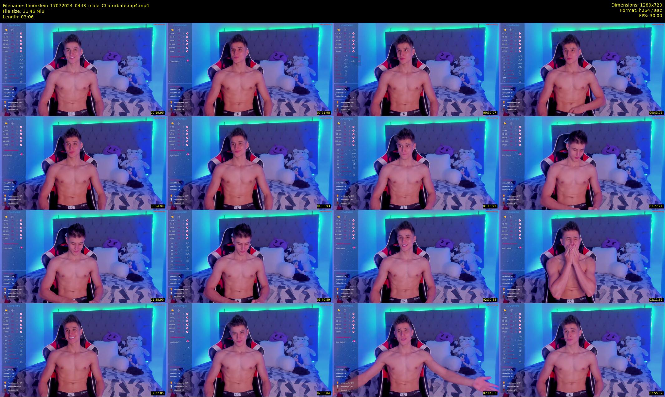 thomklein — 4 minute Chaturbate male cam show recording, 720p, Jul 17, 2024