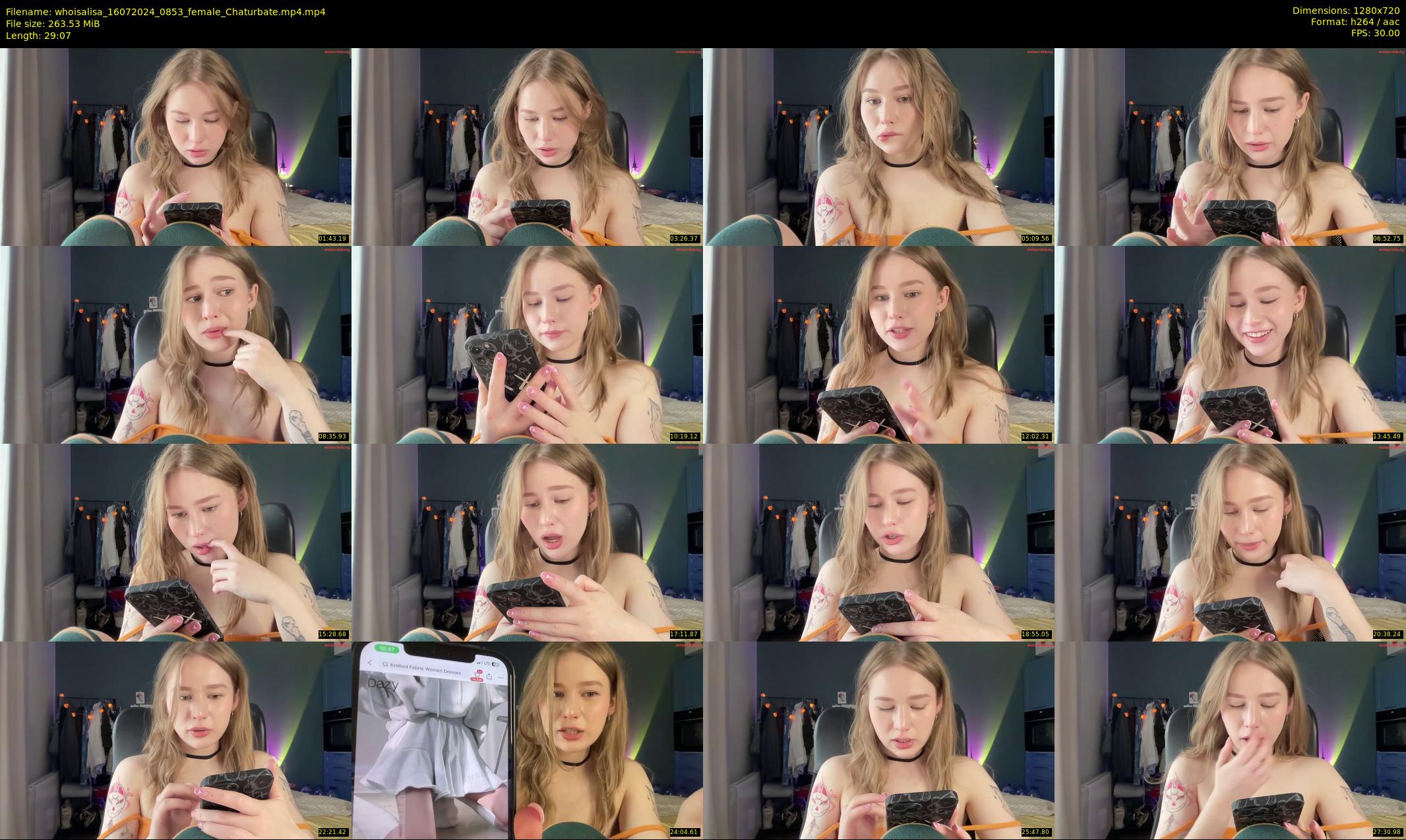 whoisalisa — 30 minute Chaturbate female cam show recording, 720p, Jul 16, 2024