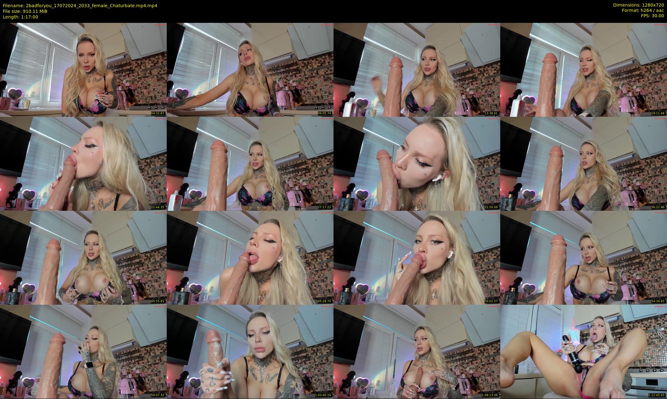 2badforyou — 77 minute Chaturbate couple cam show recording, 720p, Jul 17, 2024