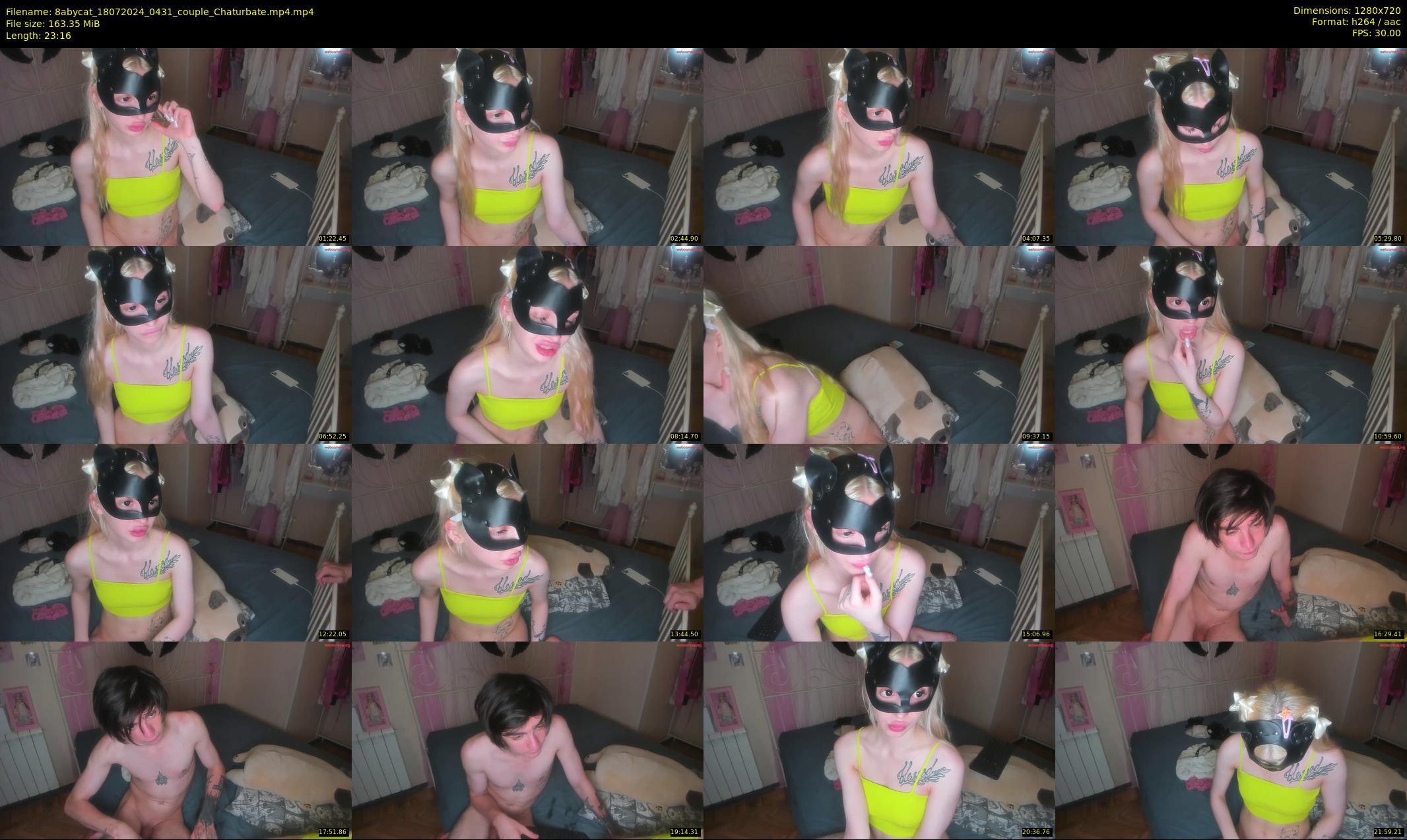 8abycat — 24 minute Chaturbate couple cam show recording, 720p, Jul 18, 2024
