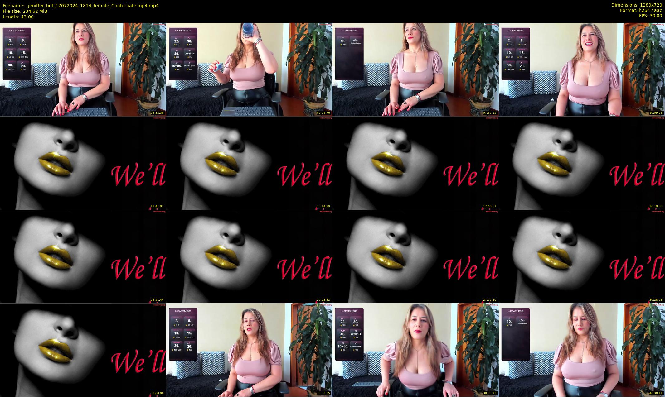 _jeniffer_hot — 43 minute Chaturbate female cam show recording, 720p, Jul 17, 2024