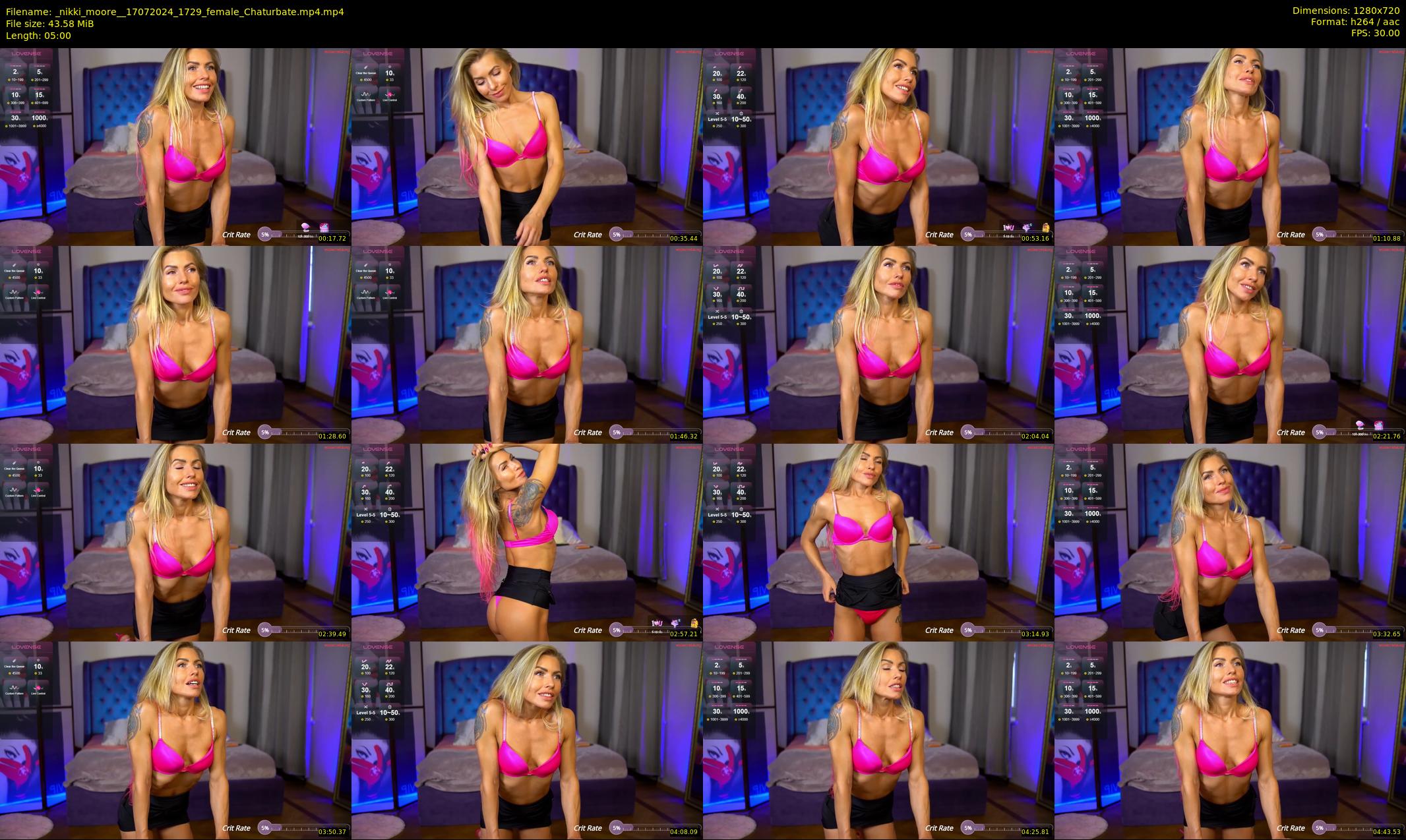 _nikki_moore_ — 5 minute Chaturbate female cam show recording, 720p, Jul 17, 2024