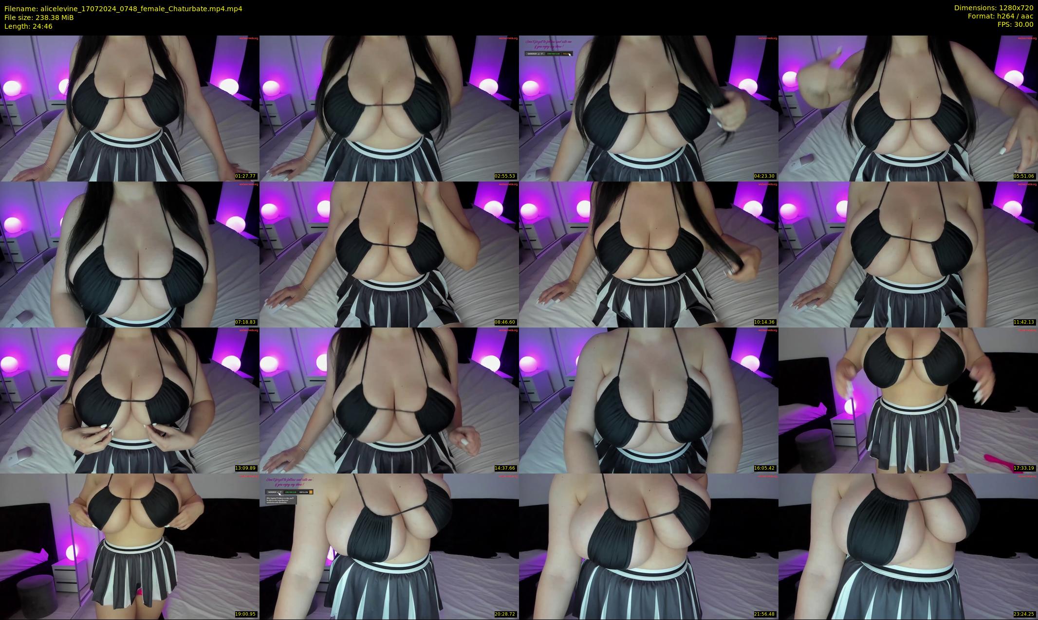 alicelevine — 25 minute Chaturbate female cam show recording, 720p, Jul 17, 2024