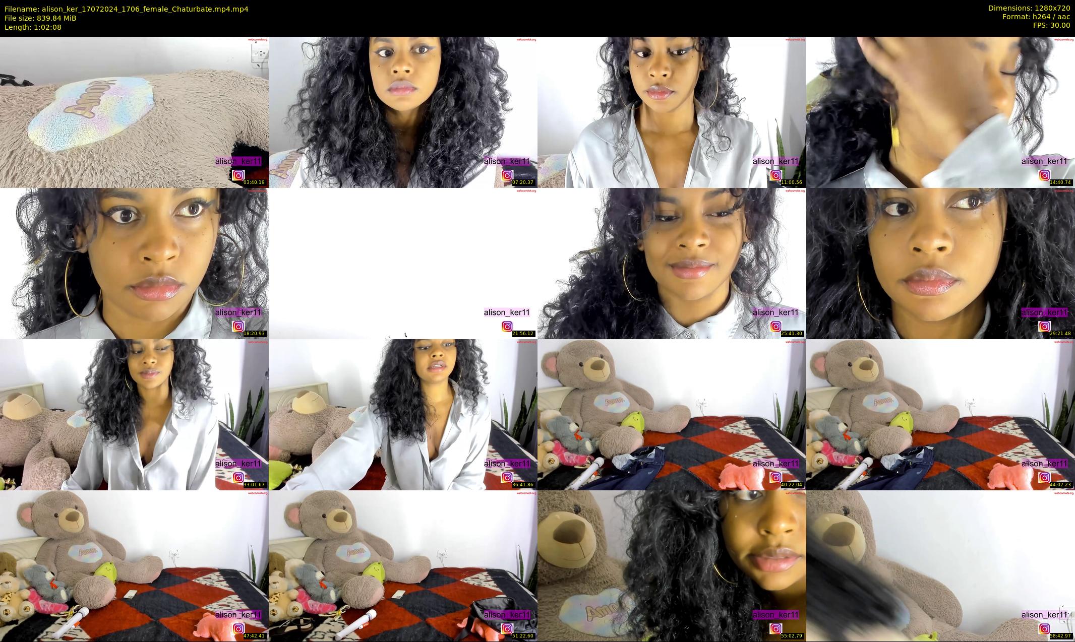 alison_ker — 63 minute Chaturbate female cam show recording, 720p, Jul 17, 2024
