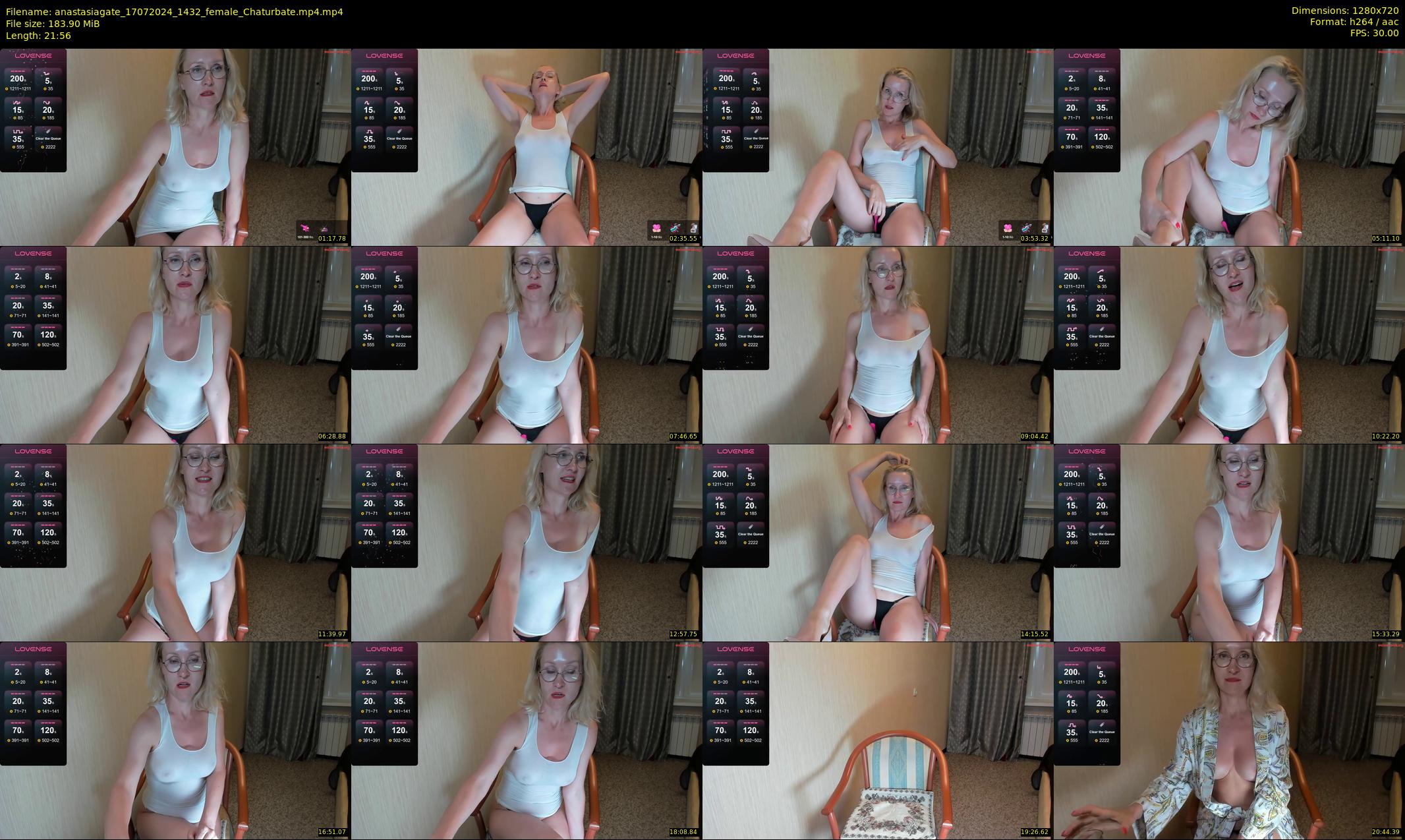 anastasiagate — 22 minute Chaturbate female cam show recording, 720p, Jul 17, 2024
