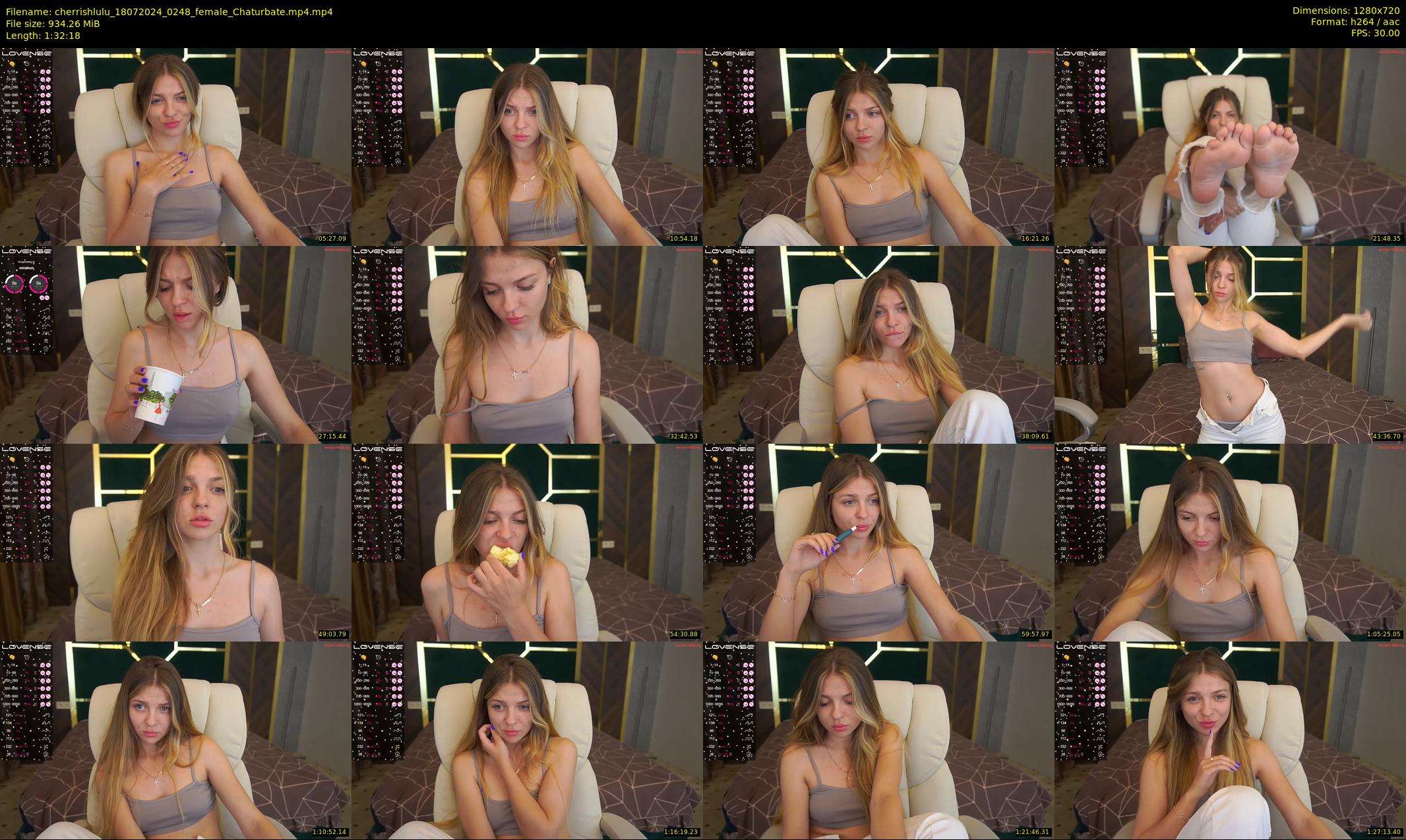 cherrishlulu — 93 minute Chaturbate female cam show recording, 720p, Jul 18, 2024
