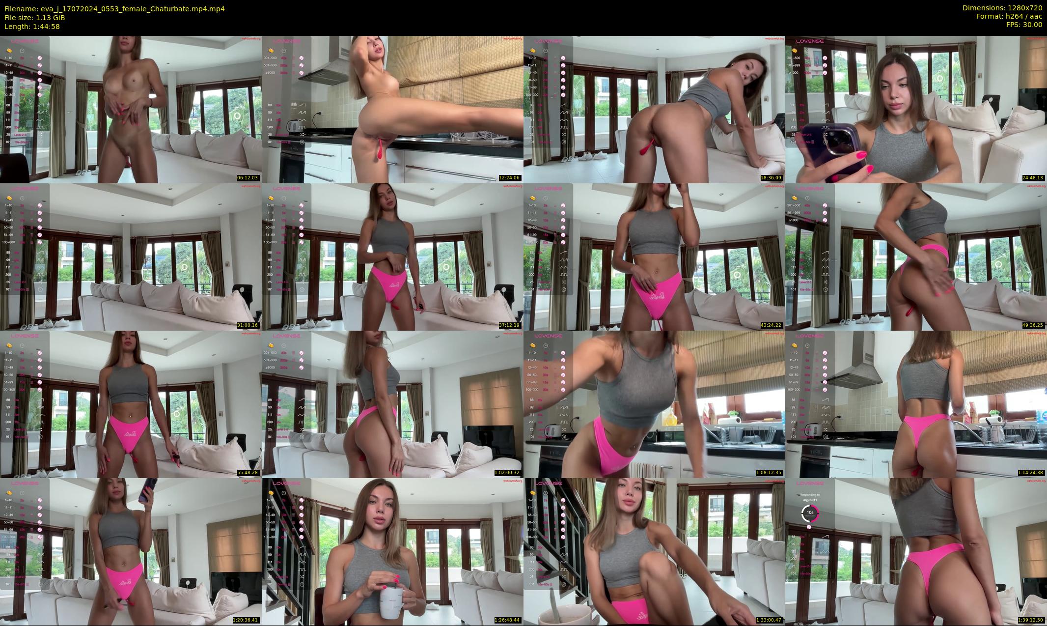 eva_j — 105 minute Chaturbate female cam show recording, 720p, Jul 17, 2024