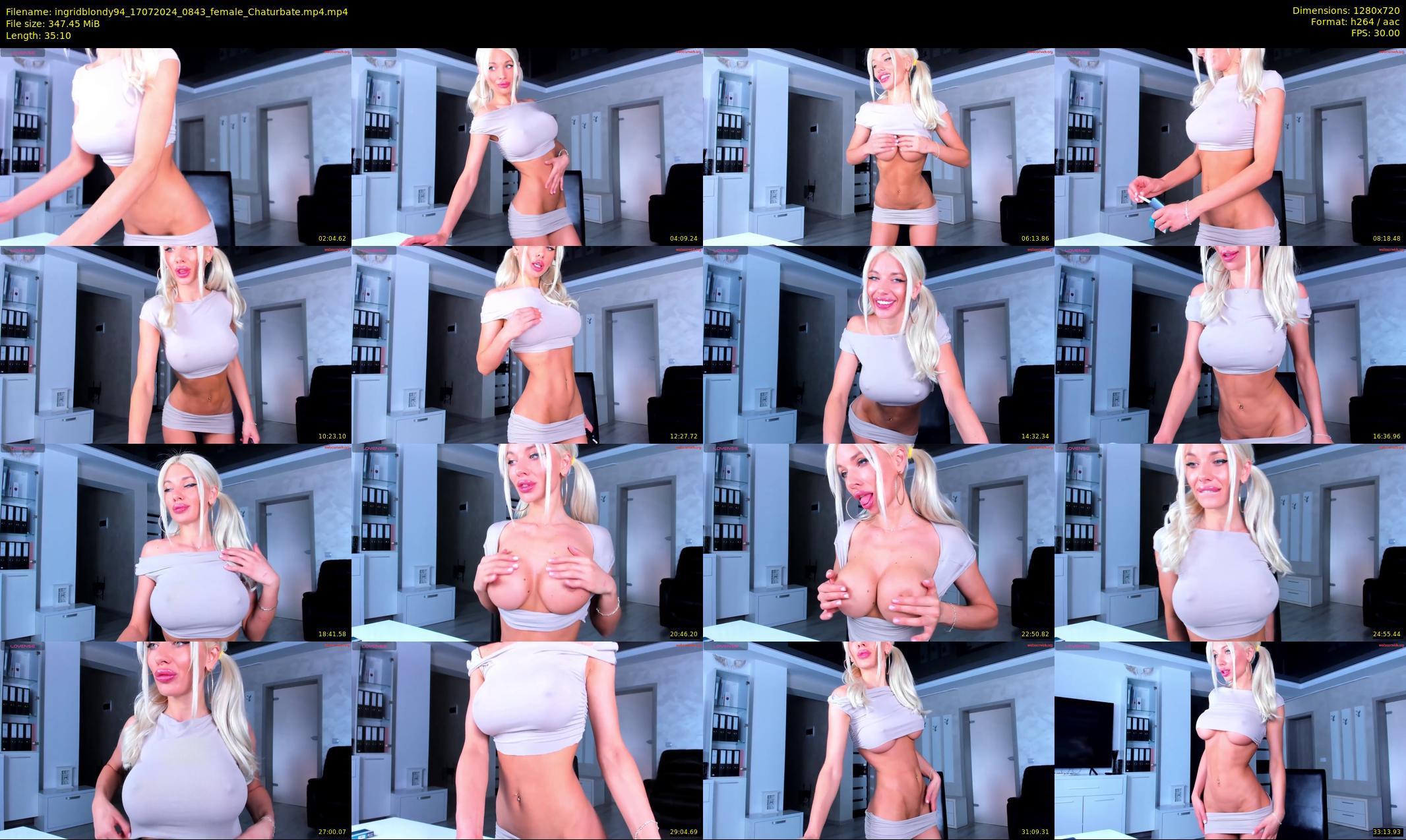 ingridblondy94 — 36 minute Chaturbate female cam show recording, 720p, Jul 17, 2024