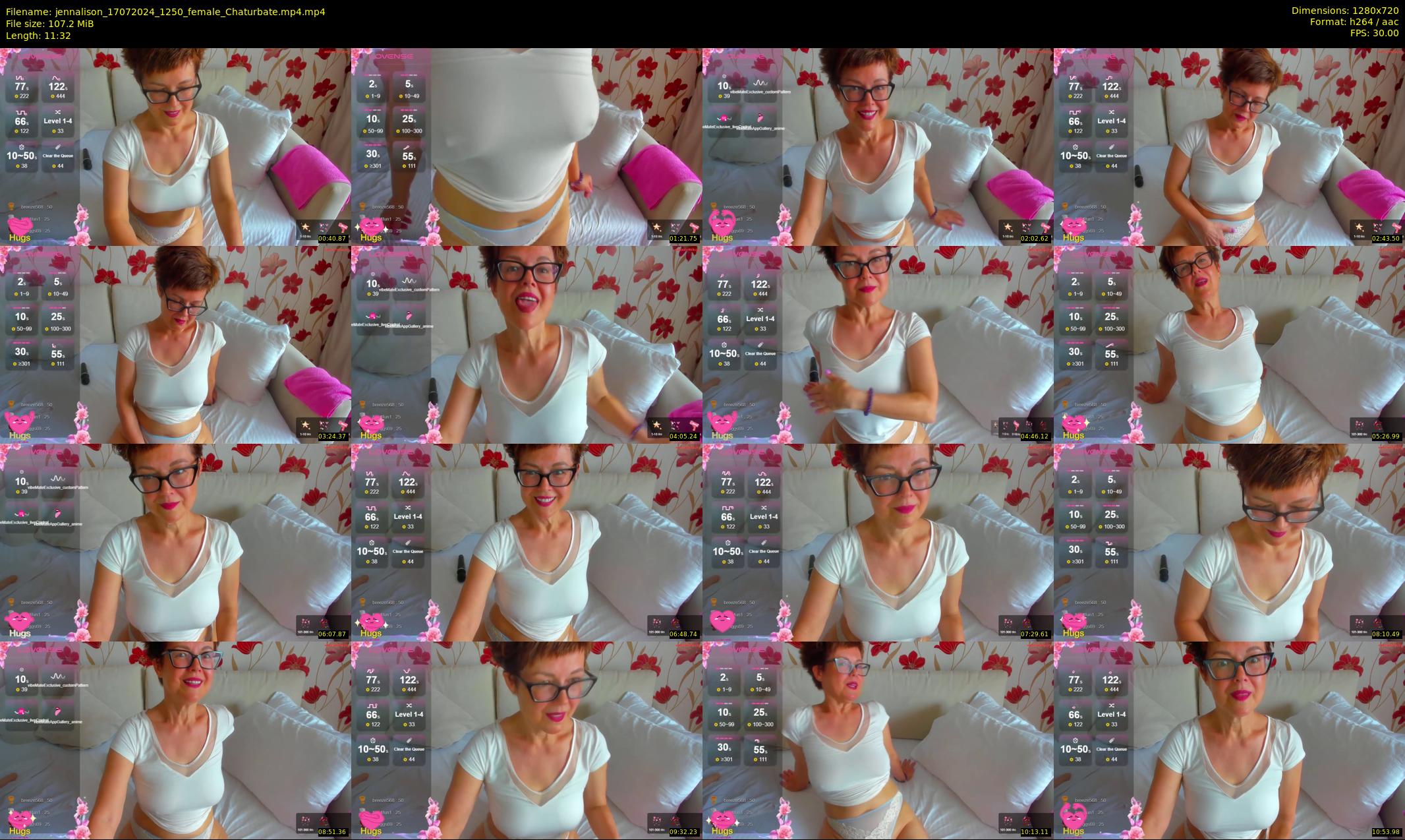 jennalison — 12 minute Chaturbate female cam show recording, 720p, Jul 17, 2024