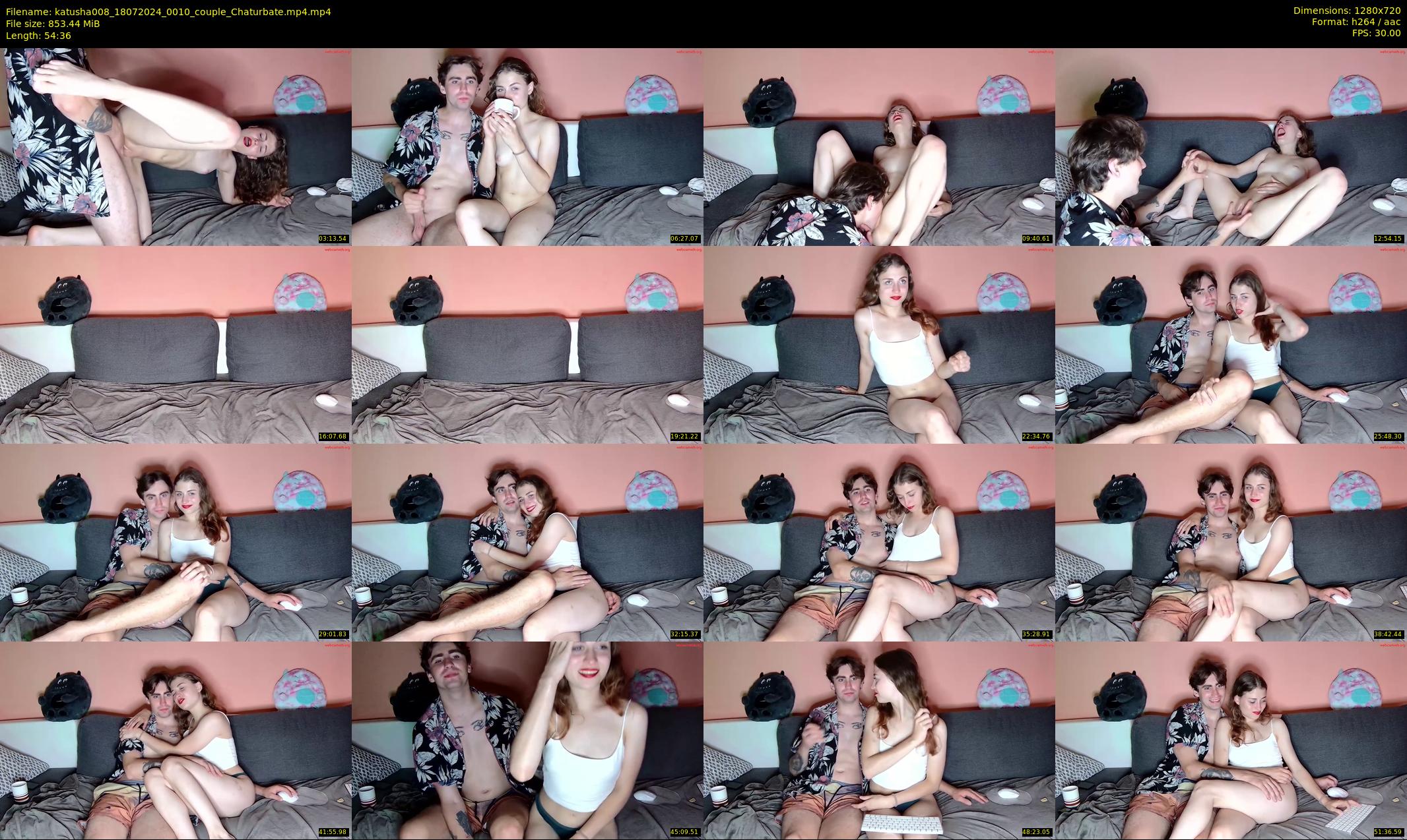 katusha008 — 55 minute Chaturbate couple cam show recording, 720p, Jul 18, 2024